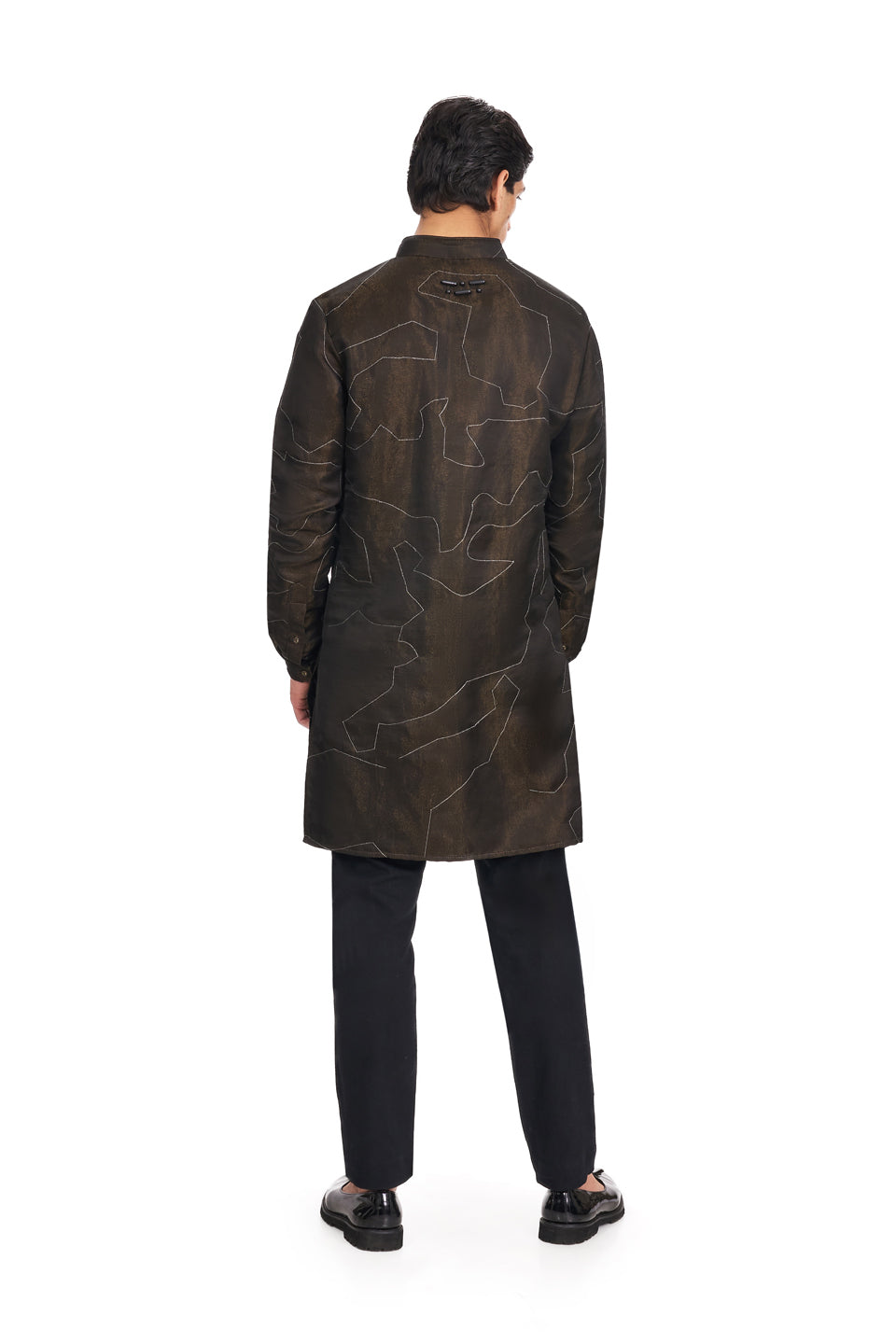 CAMO ZARI KURTA  