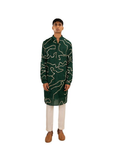  CAMO MIRROR KASHMIRI KURTA 