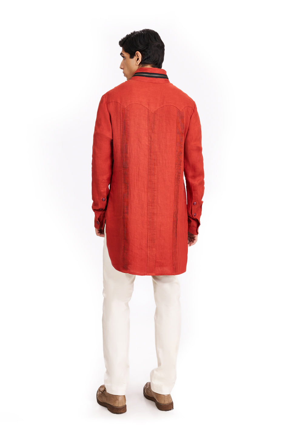 RUST MILITARY KURTA  