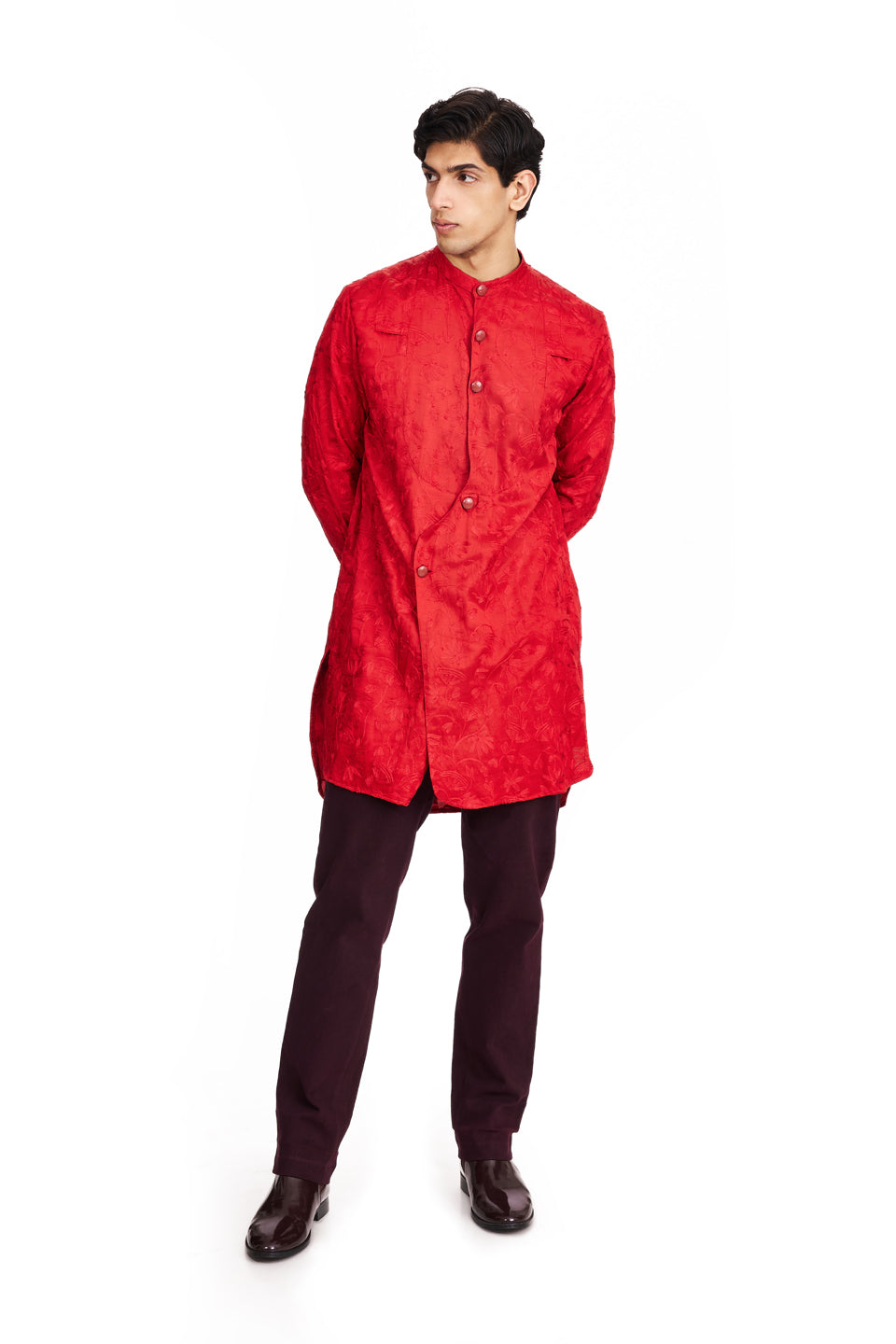 PAISLEY KASHMIRI ANGRAKHA STYLE KURTA  