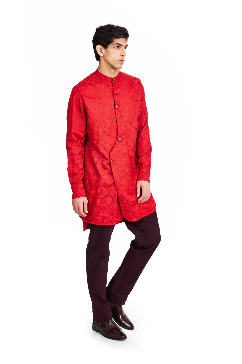 PAISLEY KASHMIRI ANGRAKHA STYLE KURTA  