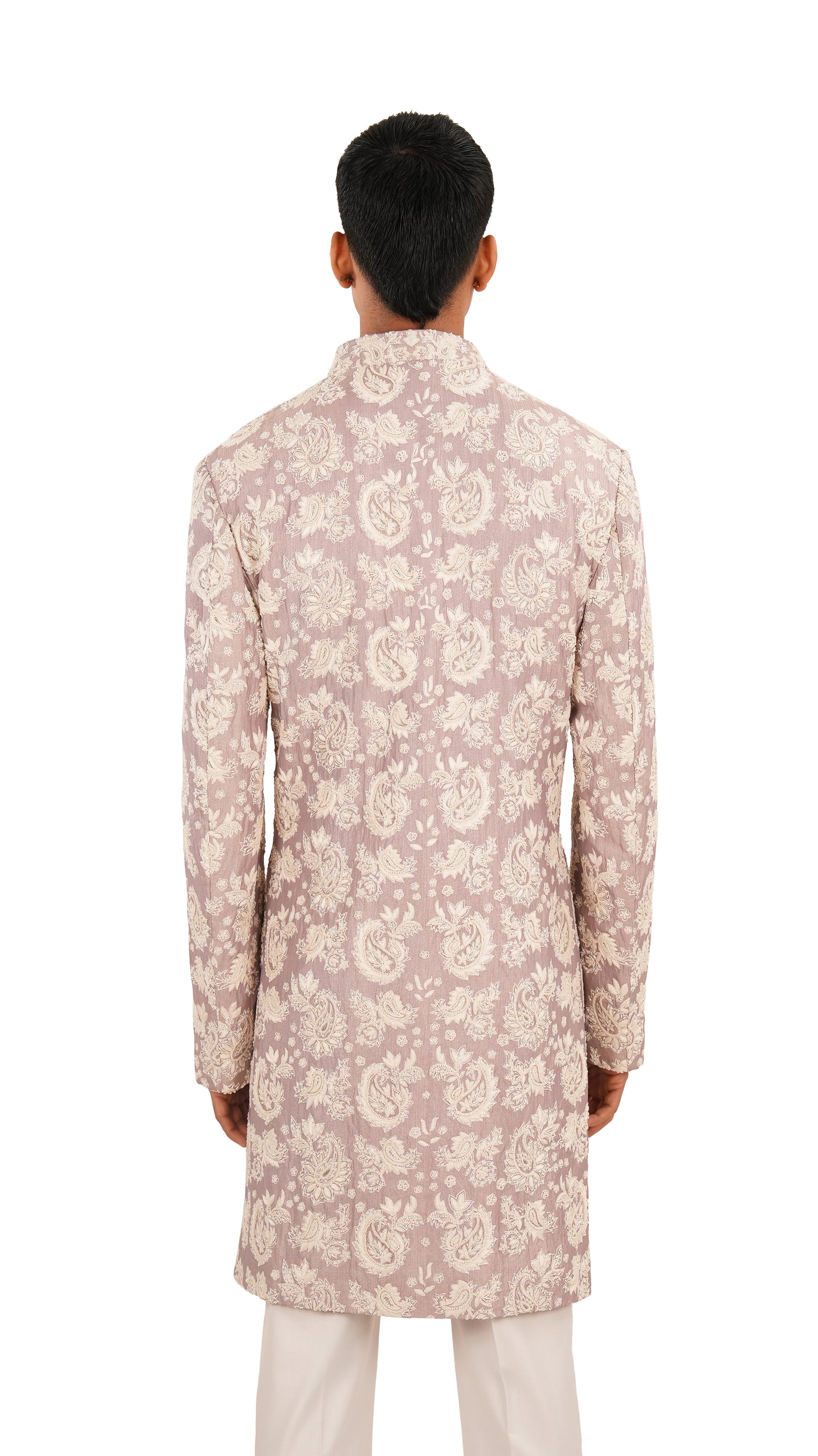 MESH PAISLEY HIGHLIGHTED JACKET  