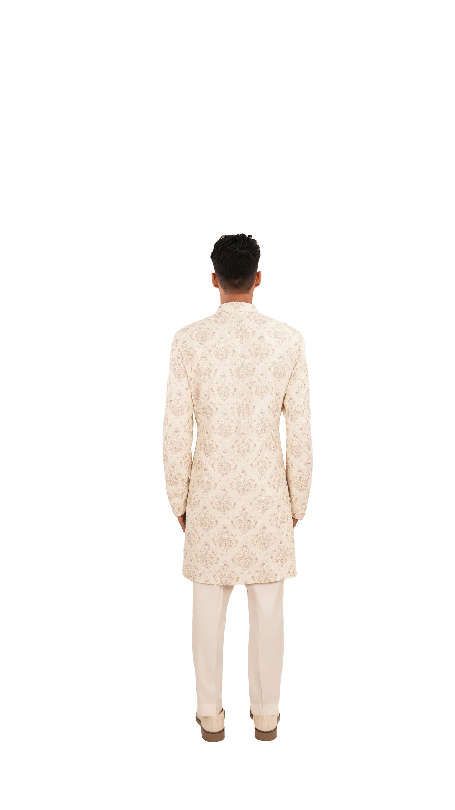 BIG PAISLEY GARA SHERWANI  