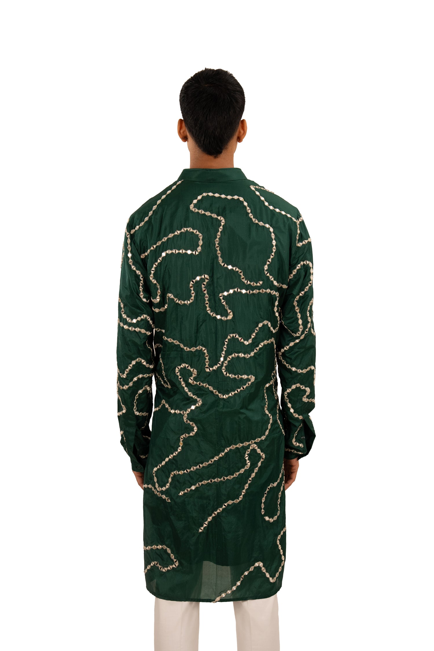 CAMO MIRROR KASHMIRI KURTA  