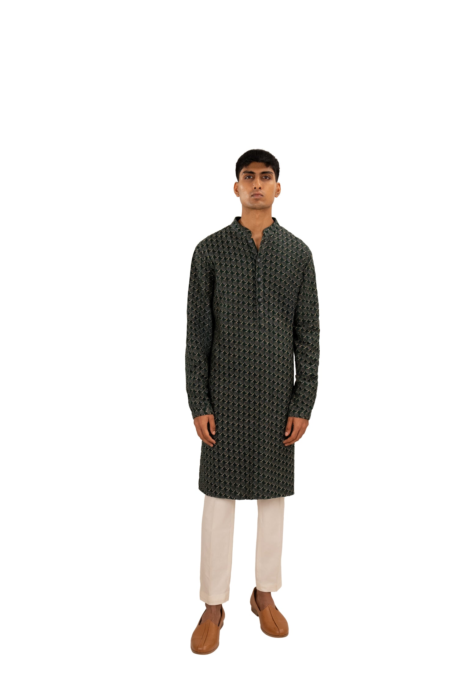  TURBAN BOY BLACK KURTA 