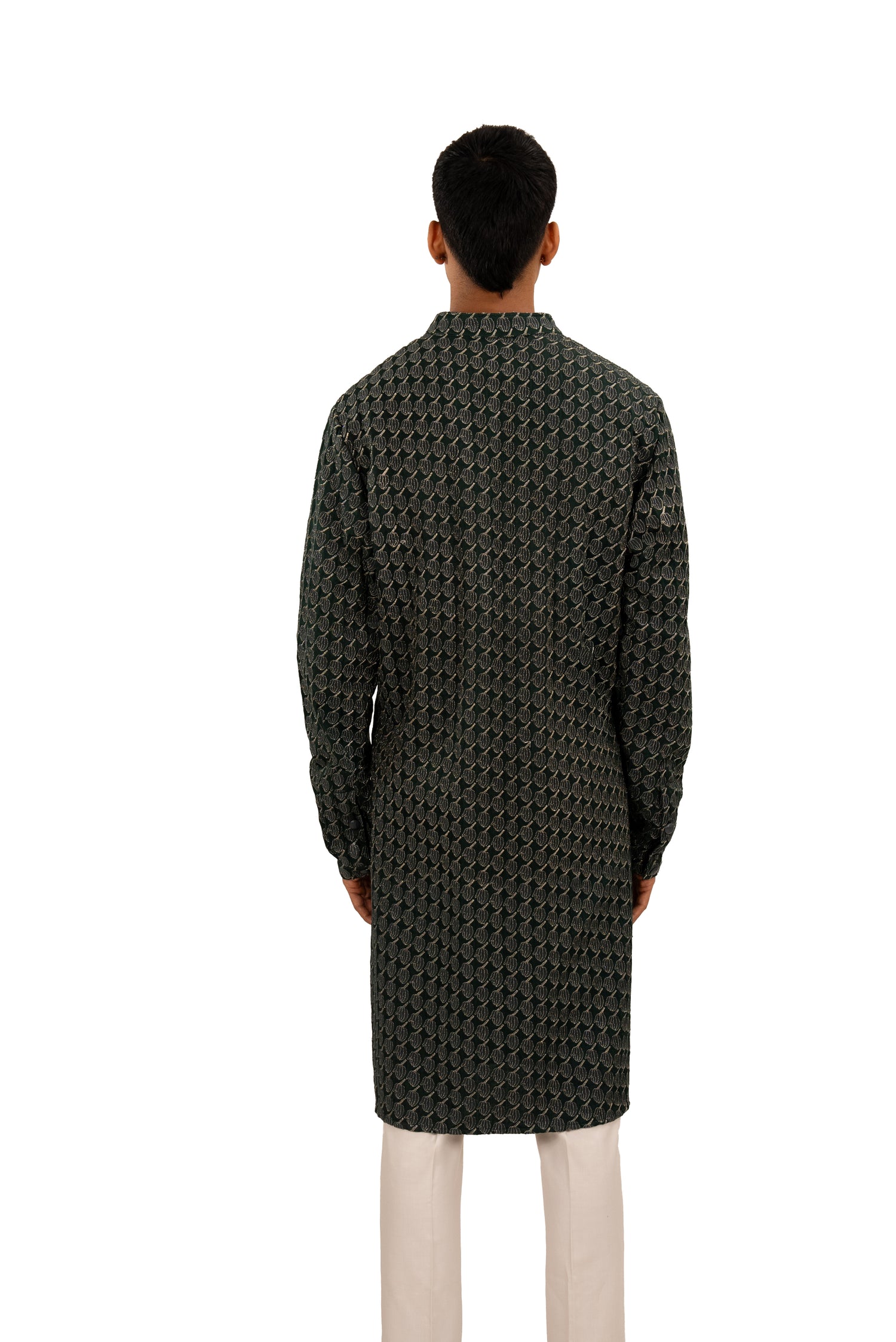 TURBAN BOY BLACK KURTA  