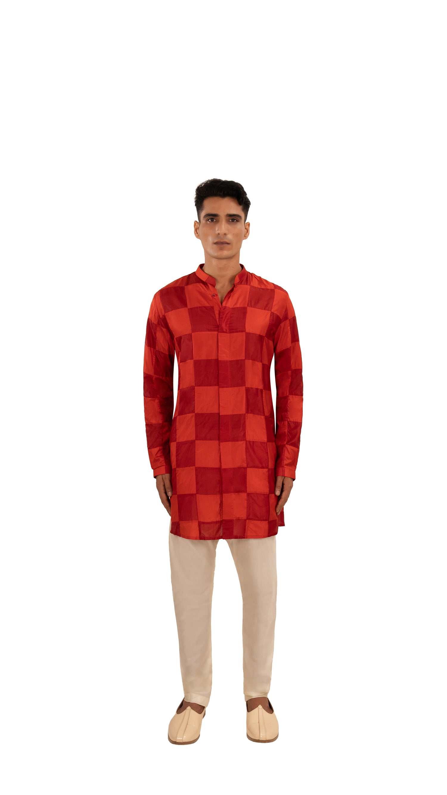  TOM TOM CHECKERED KURTA 