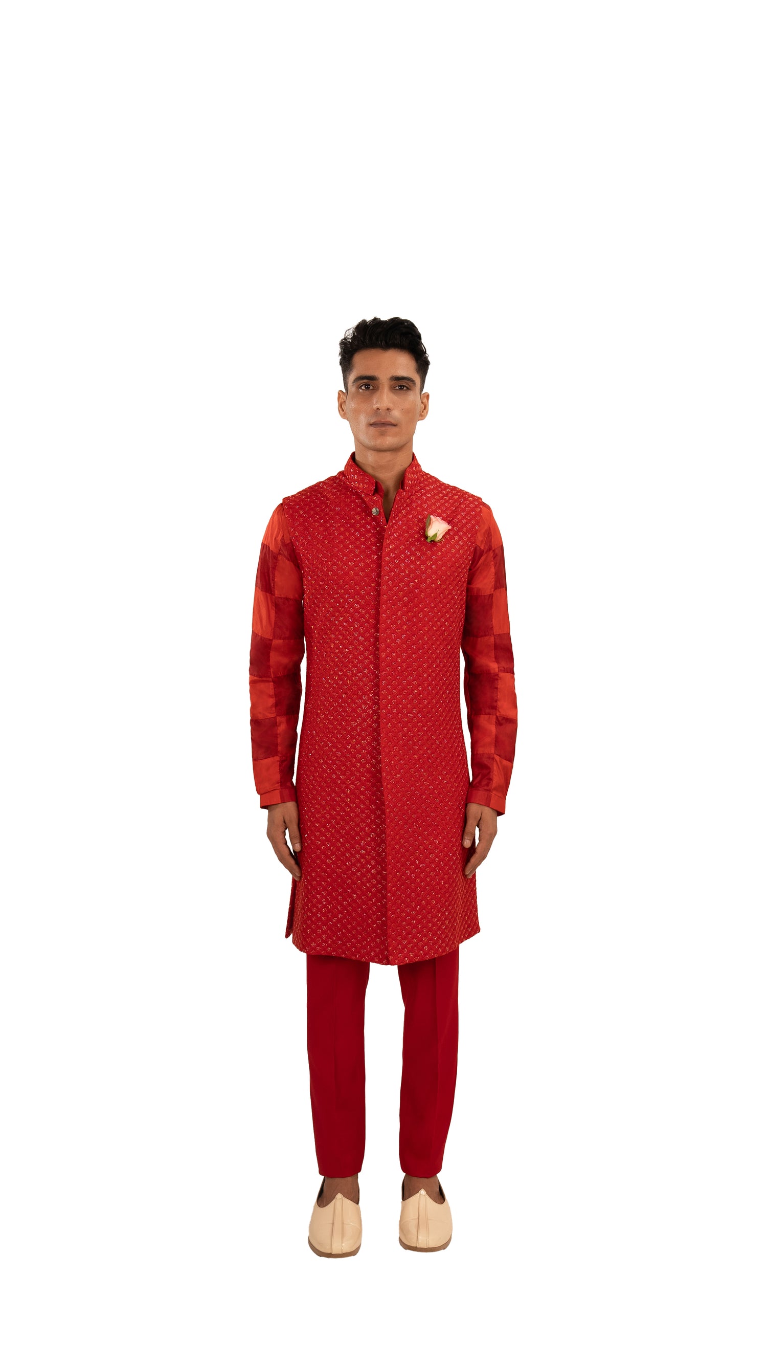  SMALL SCALLOP HIGHLIGHTED SLEEVELESS JACKET 