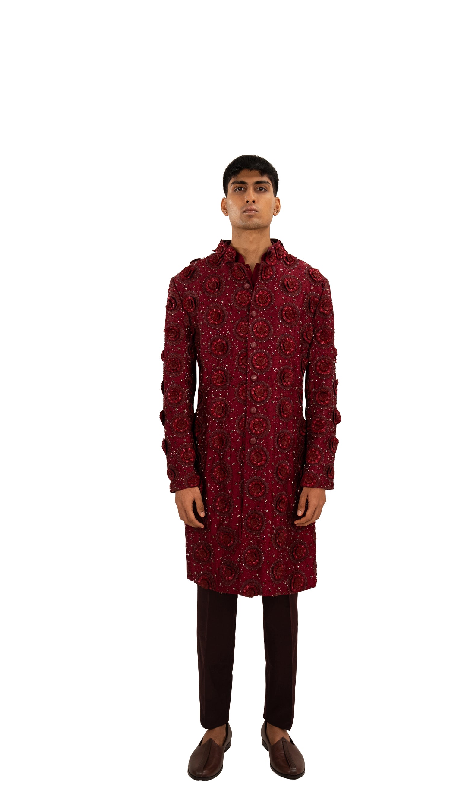  3D FLORAL APPLIQUE JACKET 