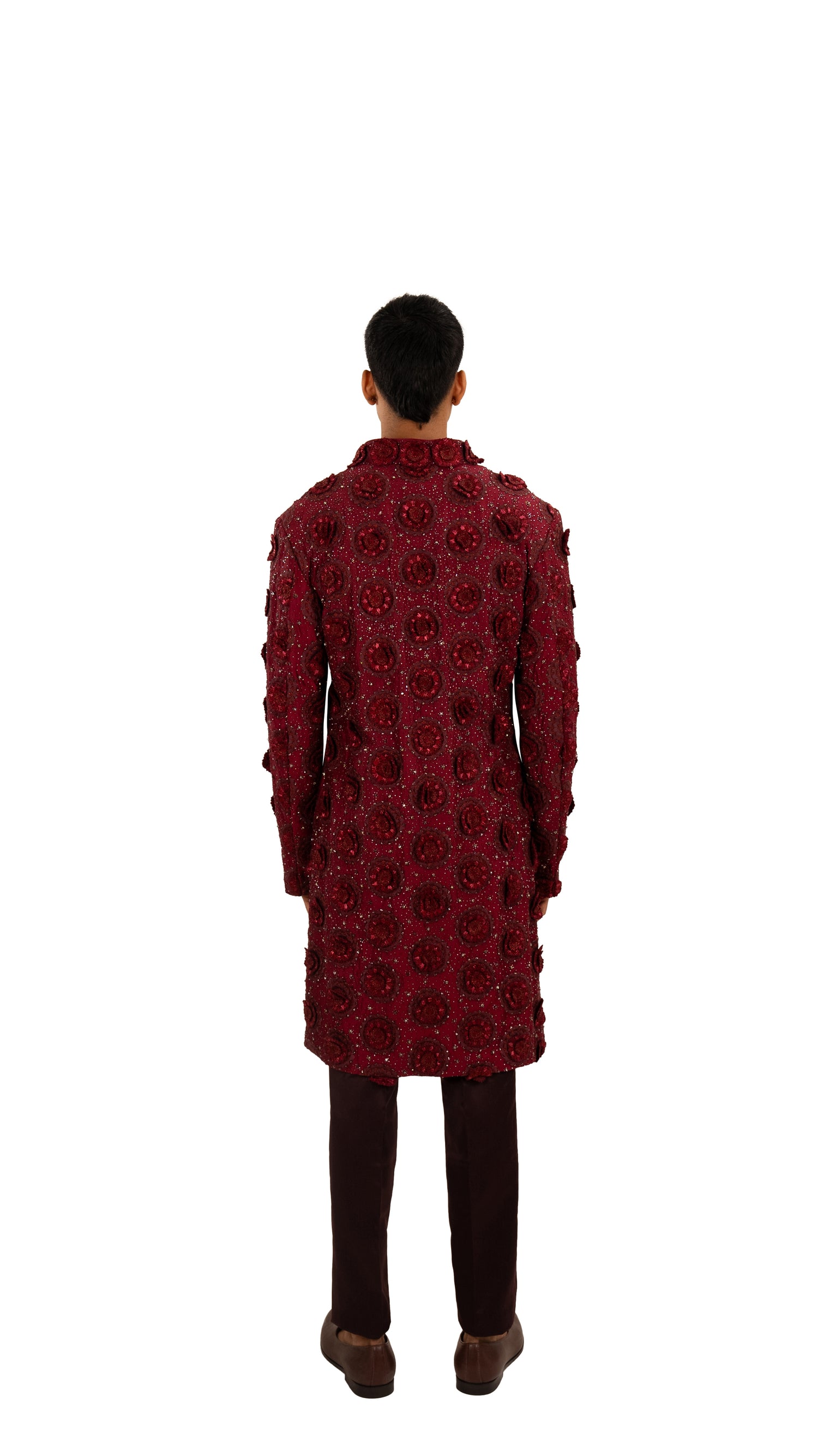 3D FLORAL APPLIQUE JACKET  