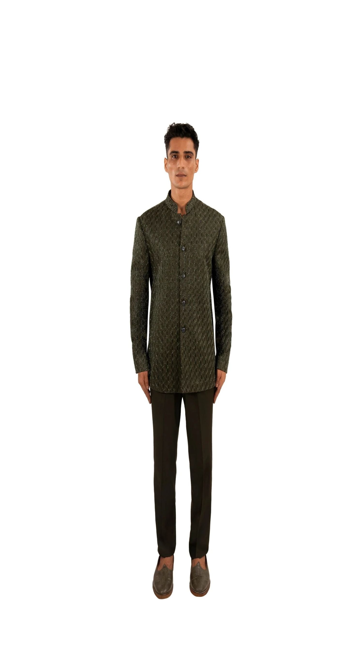  SERPENTINE HIGHLIGHTED BANDHGALA 