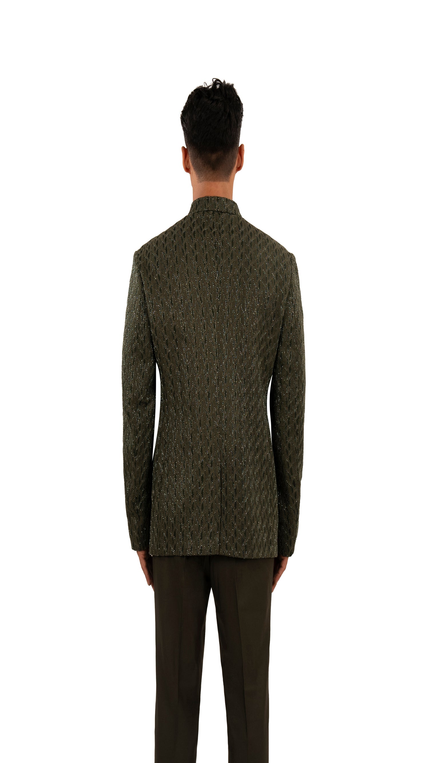 SERPENTINE HIGHLIGHTED BANDHGALA  