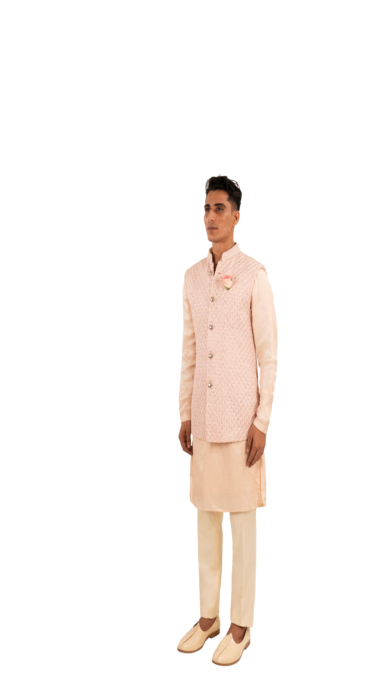 COCONUT KNOTTED HIGHLIGHTED SHORT KOTI  