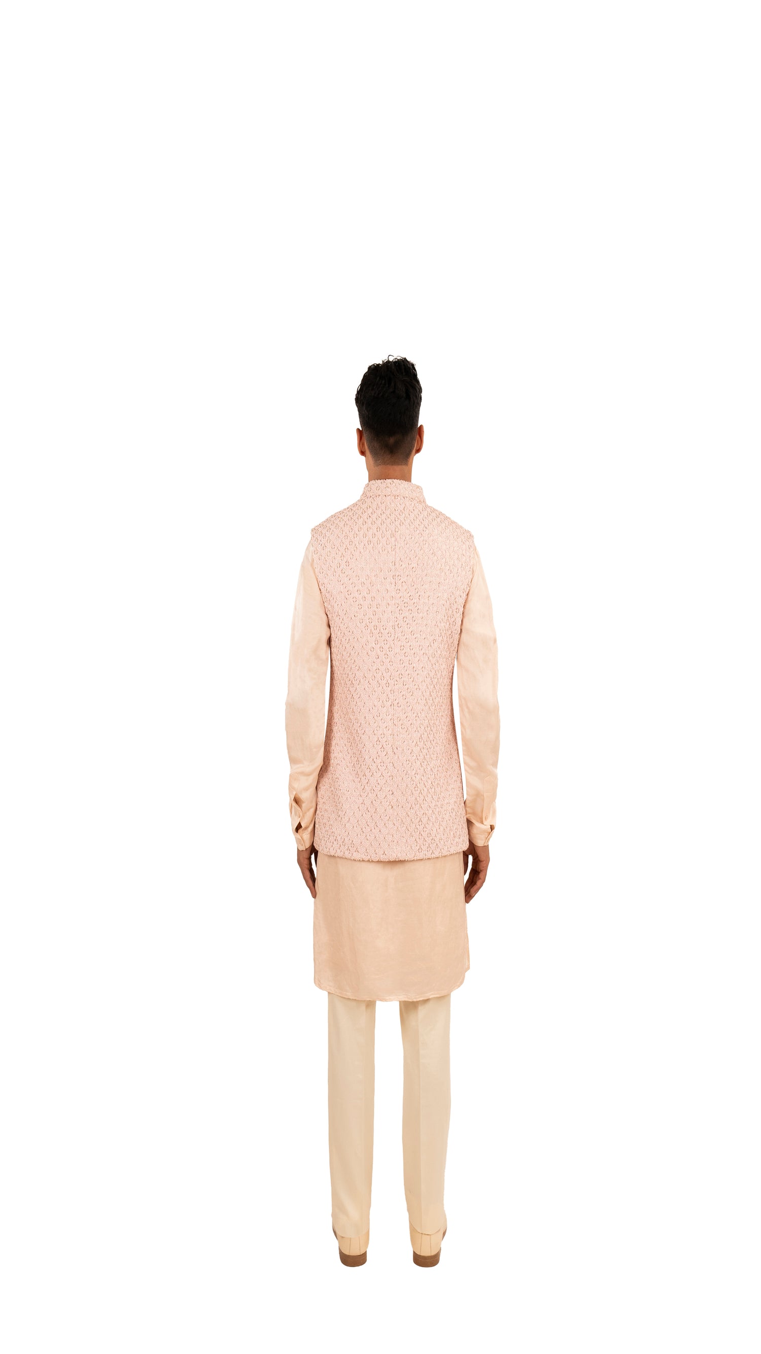 COCONUT KNOTTED HIGHLIGHTED SHORT KOTI  