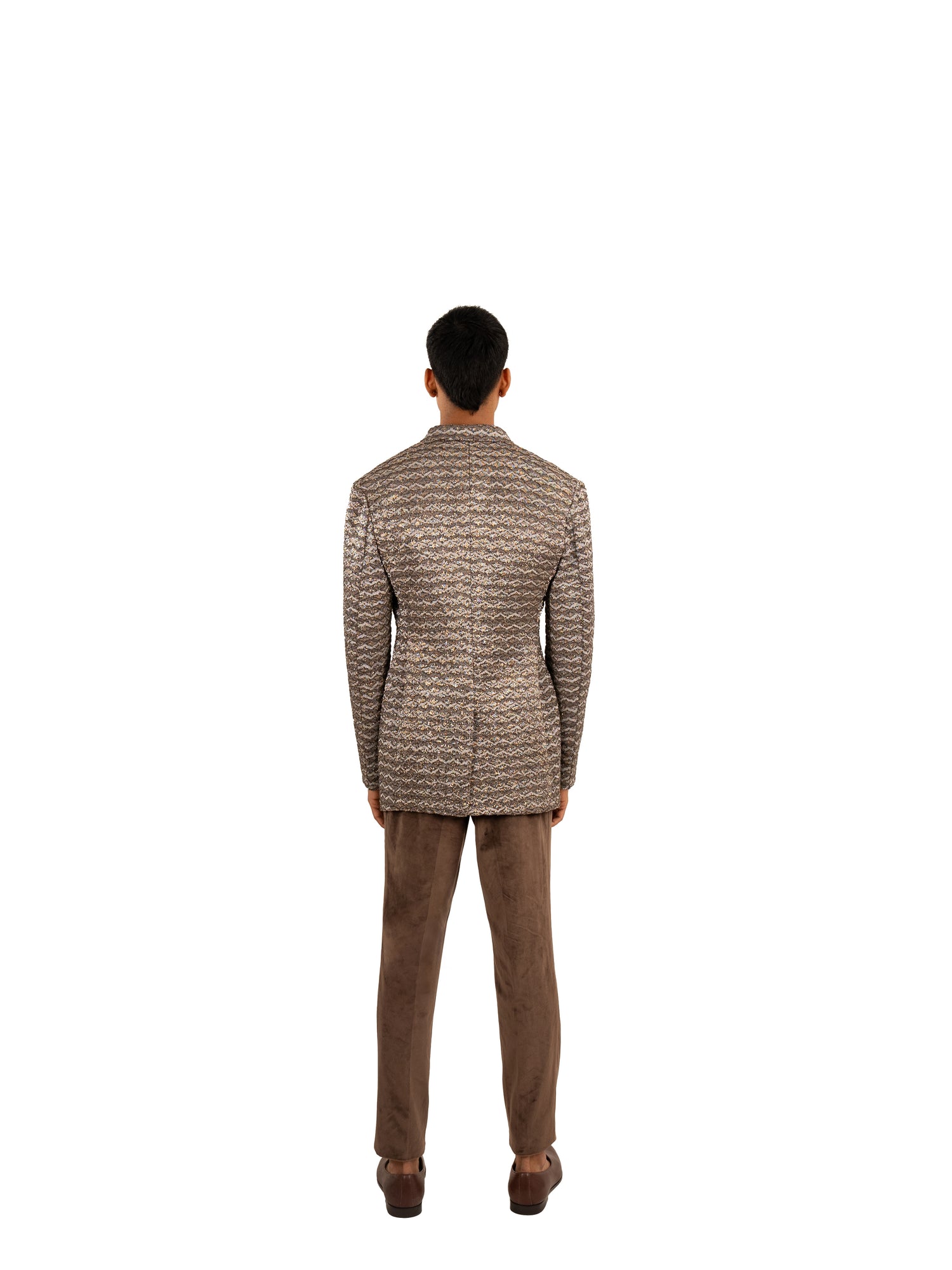 SHINY LAMP OMBRE BANDHGALA  