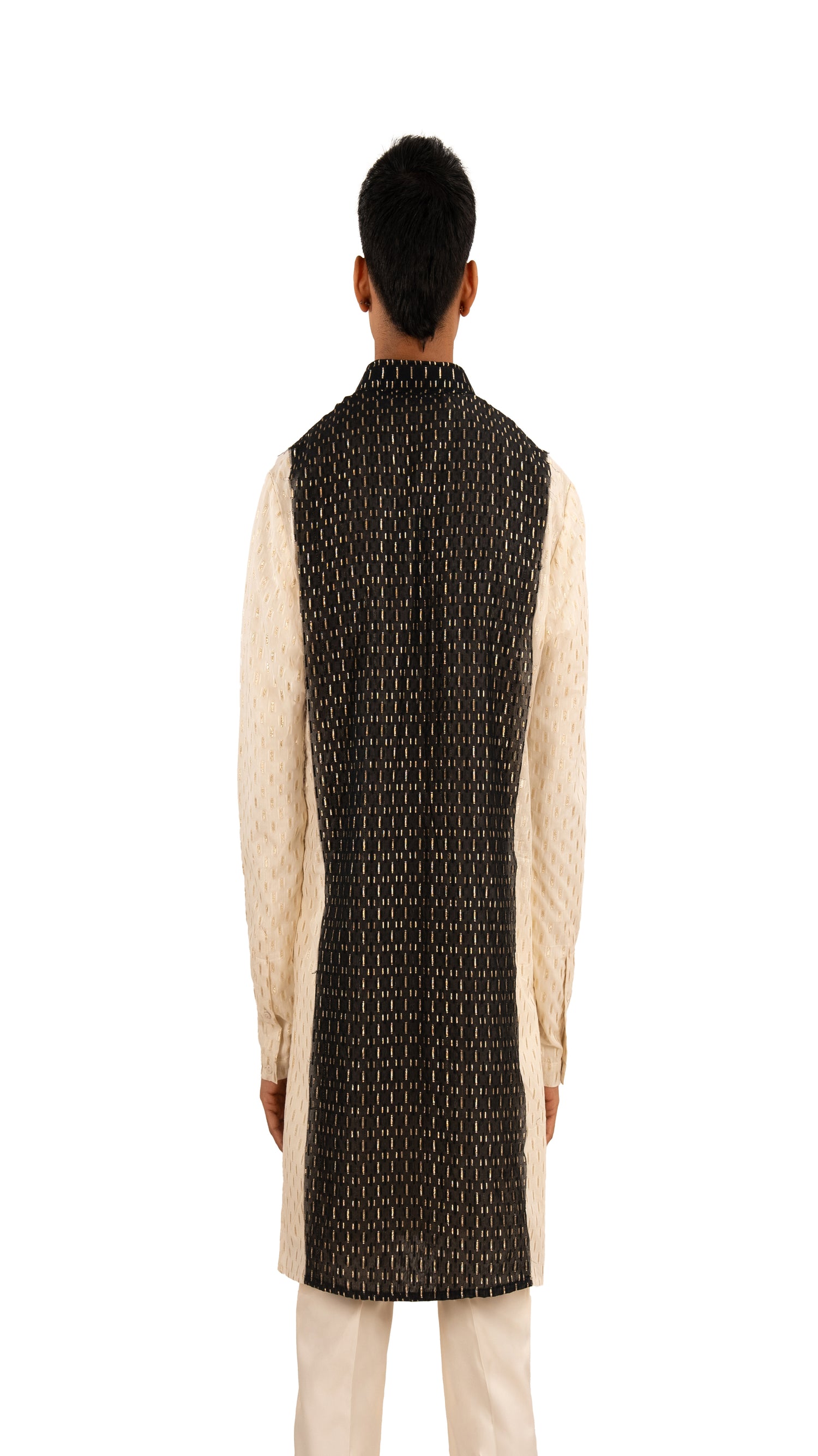 IKAT PANELLED KURTA  