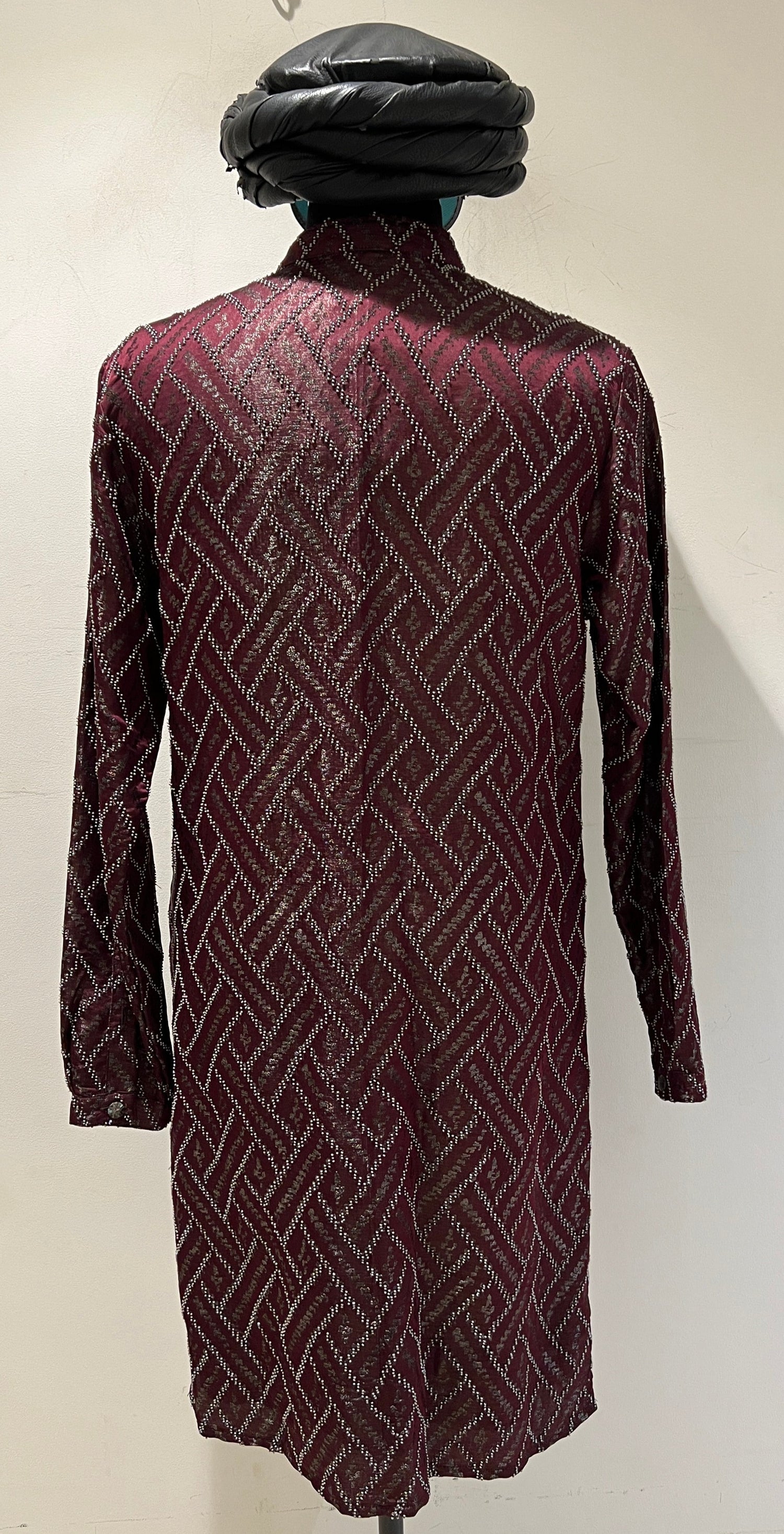 ZIG ZAG BEADED KURTA  