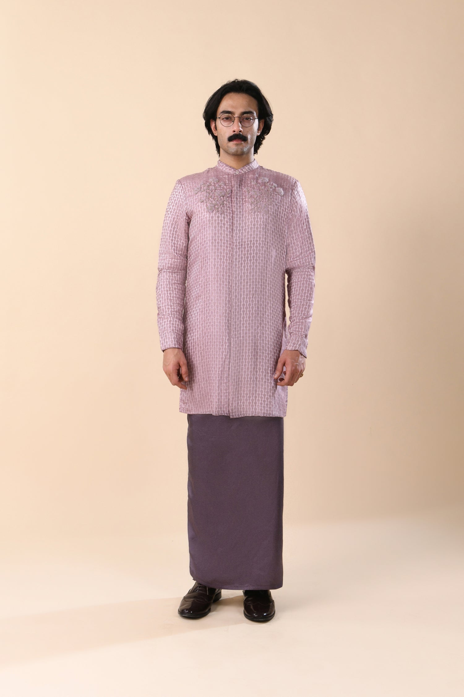  KNOTTED COWBOY TONAL KNOTTED ART PATCH KURTA 