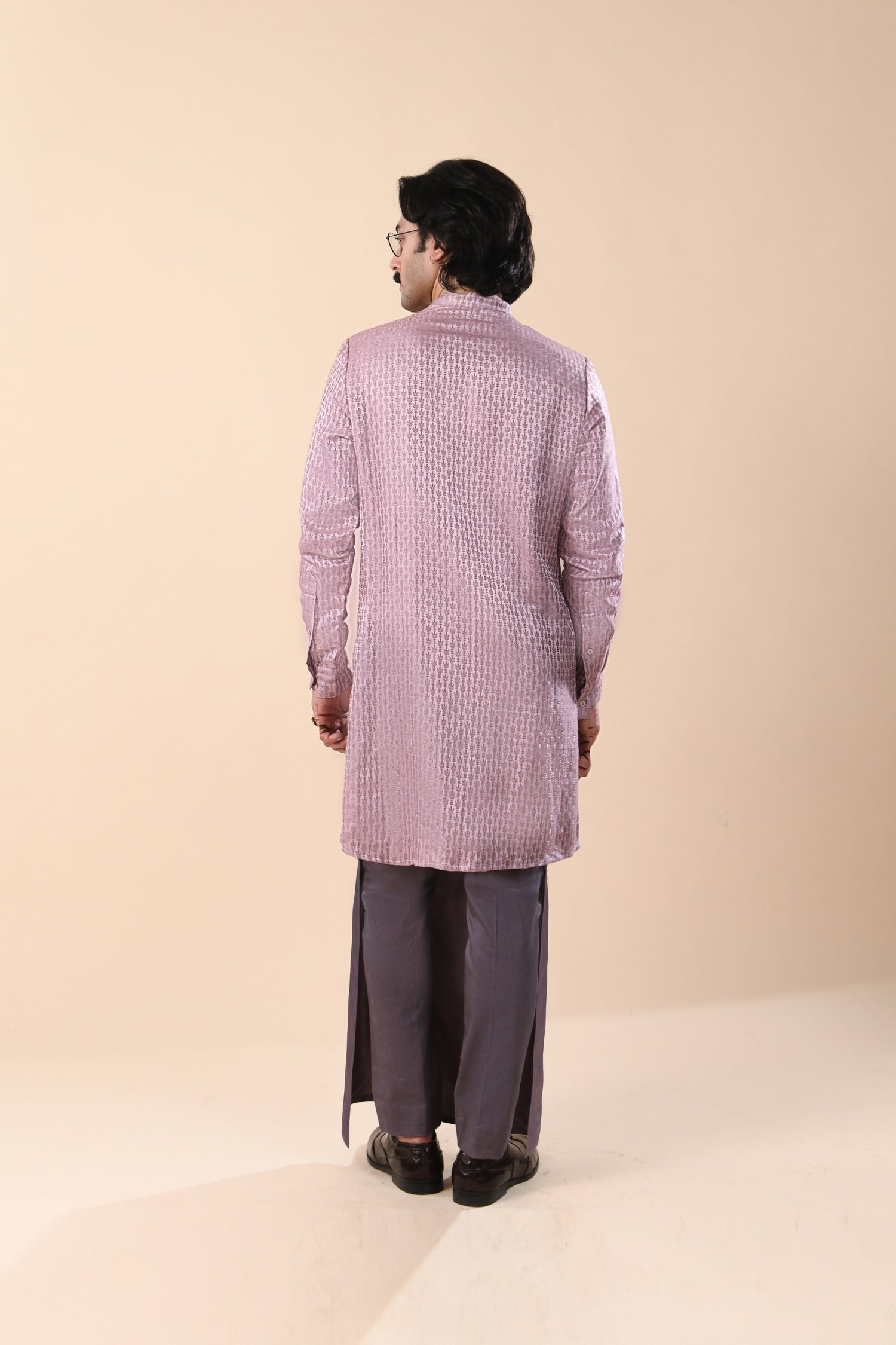 KNOTTED COWBOY TONAL KNOTTED ART PATCH KURTA  
