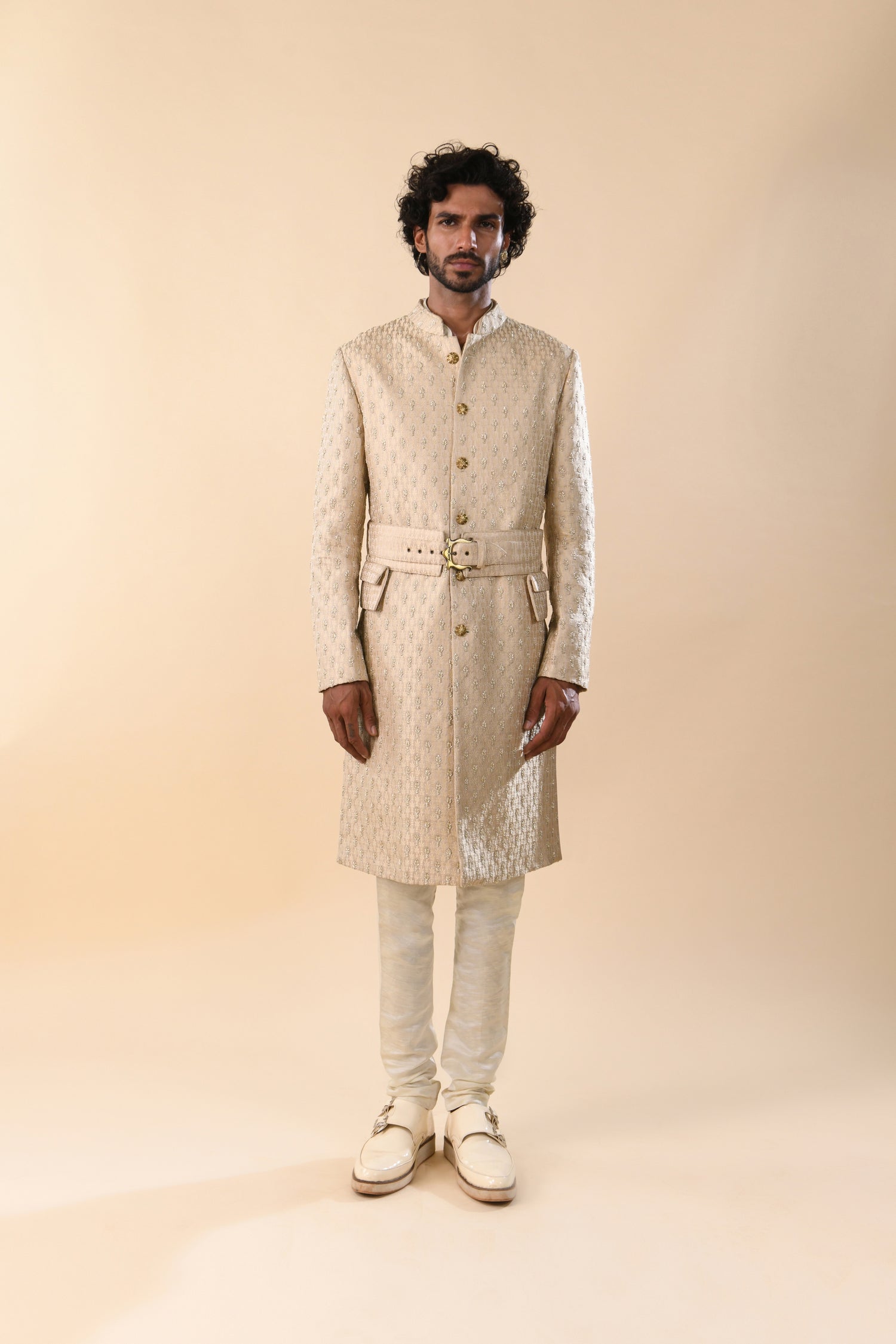  DUAL TONE CACTUS DHUP CHAO HIGHLIGHTED BEIGE JACKET 