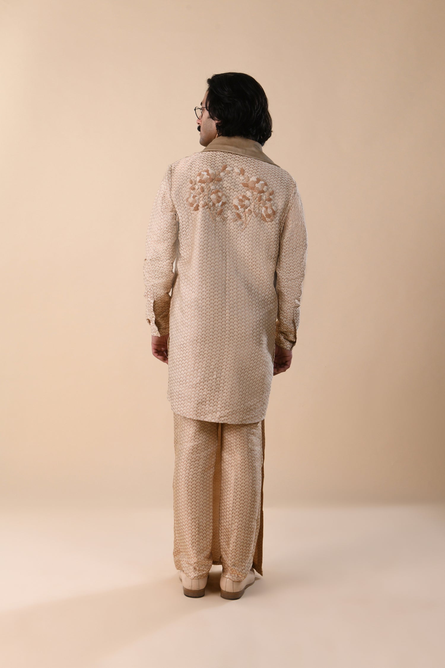 BOM ARROW DUAL TONE GOLD KURTA  