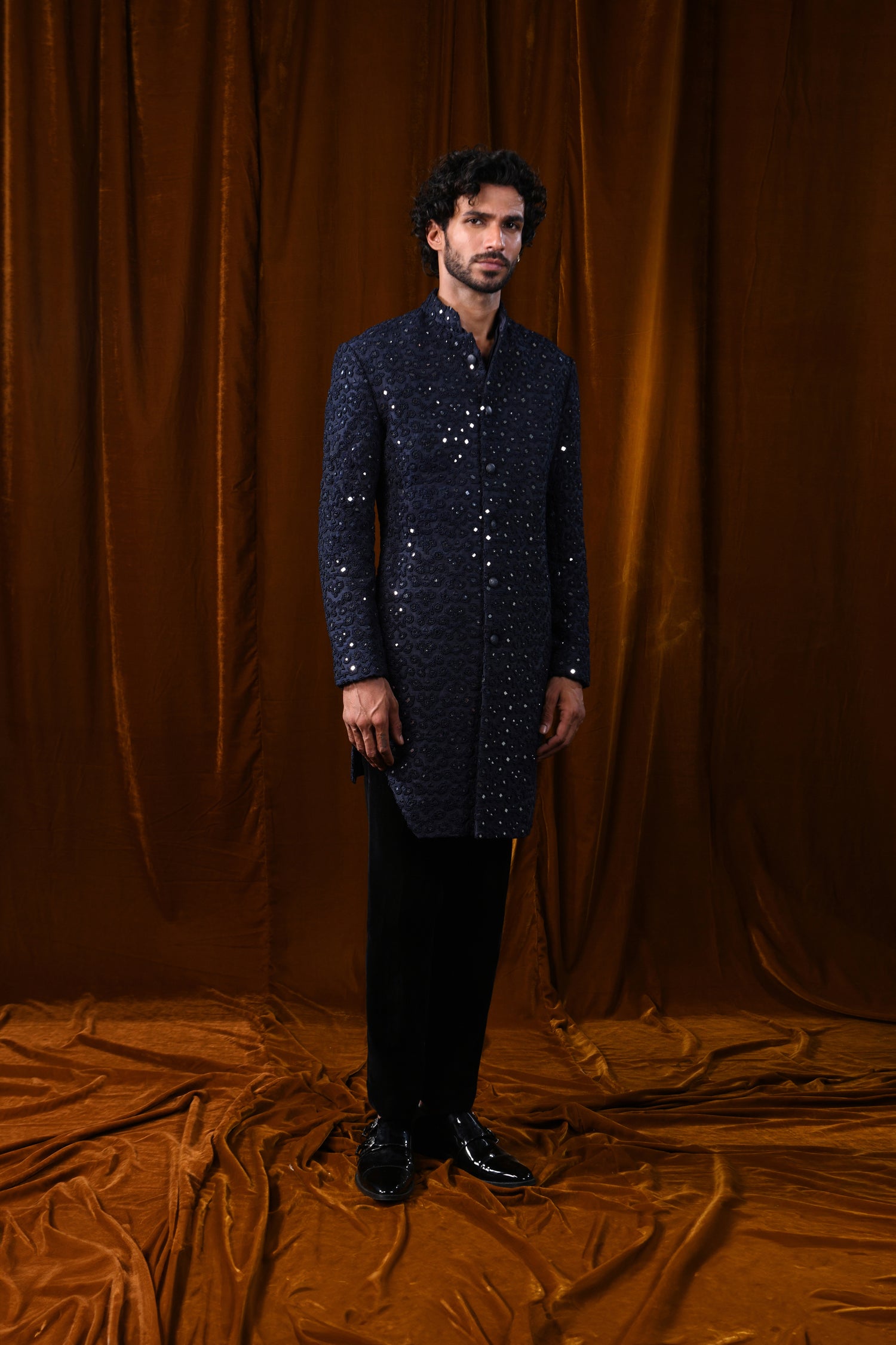 CREST VERTICAL FRENCHKNOT MIRROR KNOTTED JACKET  