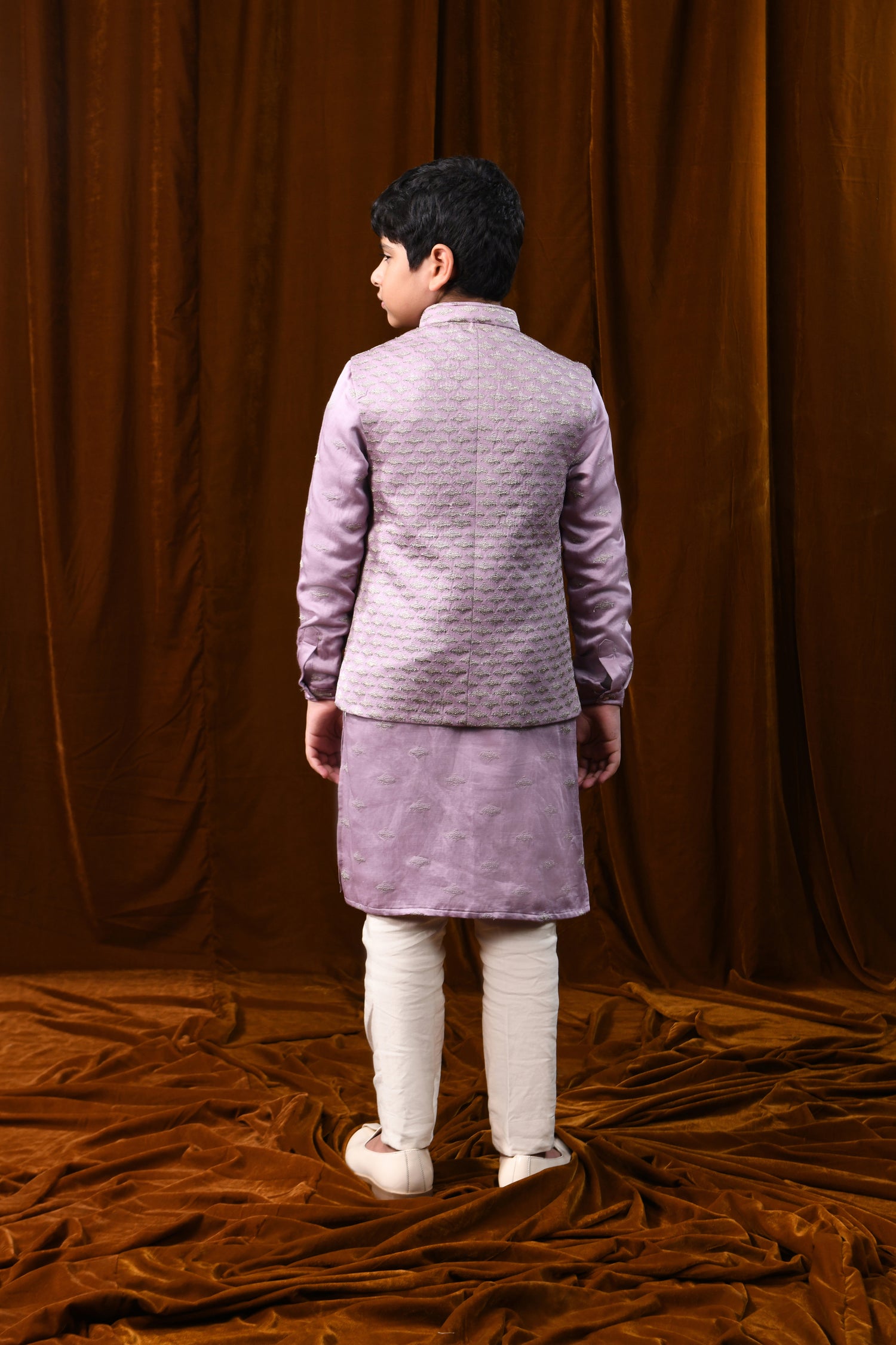 LAMP OMBRE SHORT SLEEVELESS JACKET SET  