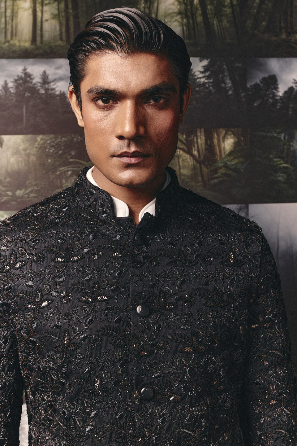 Gara Highlighted Deconstructed Sherwani  