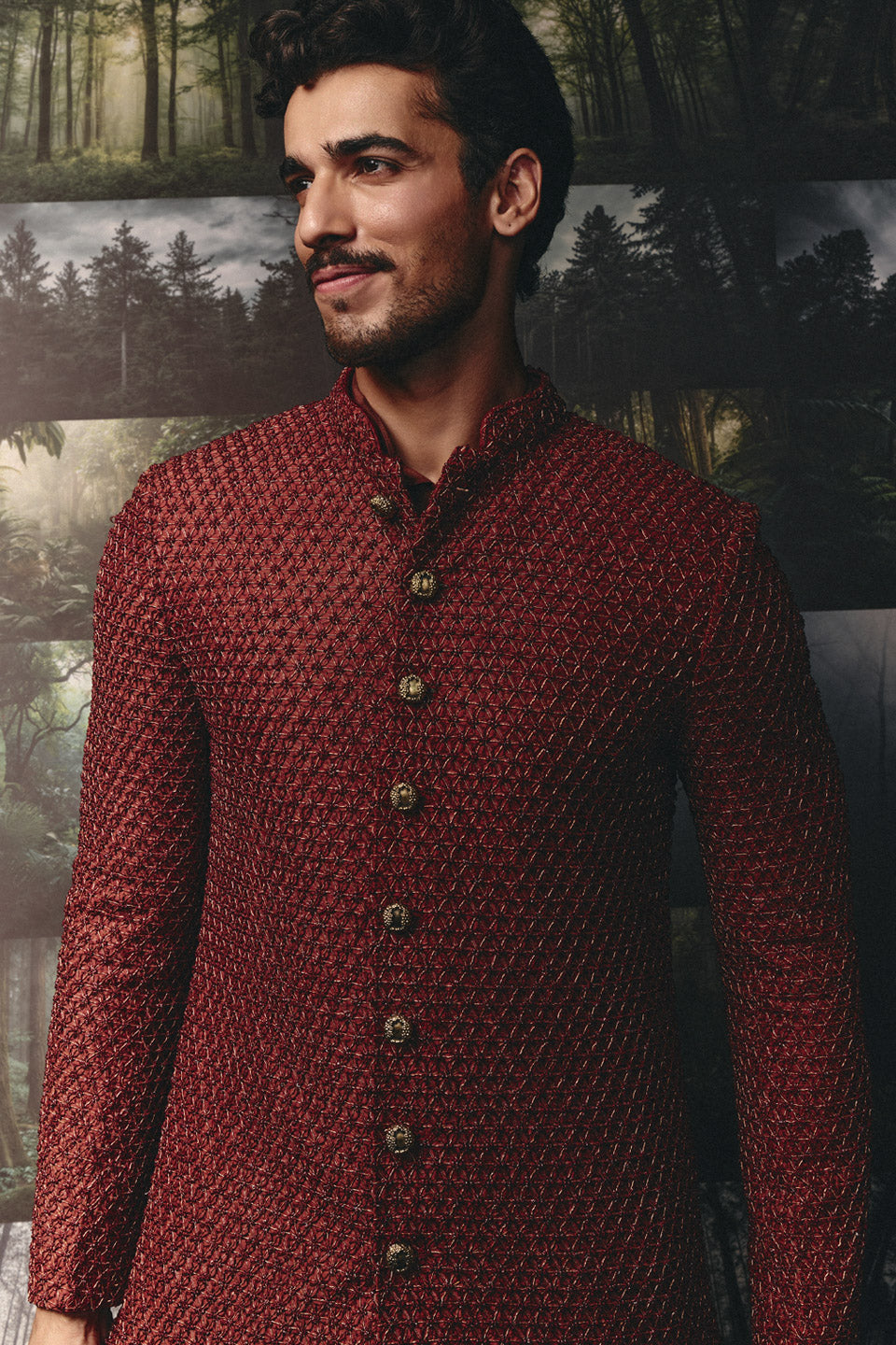 Zardozi Miniflower Sherwani  