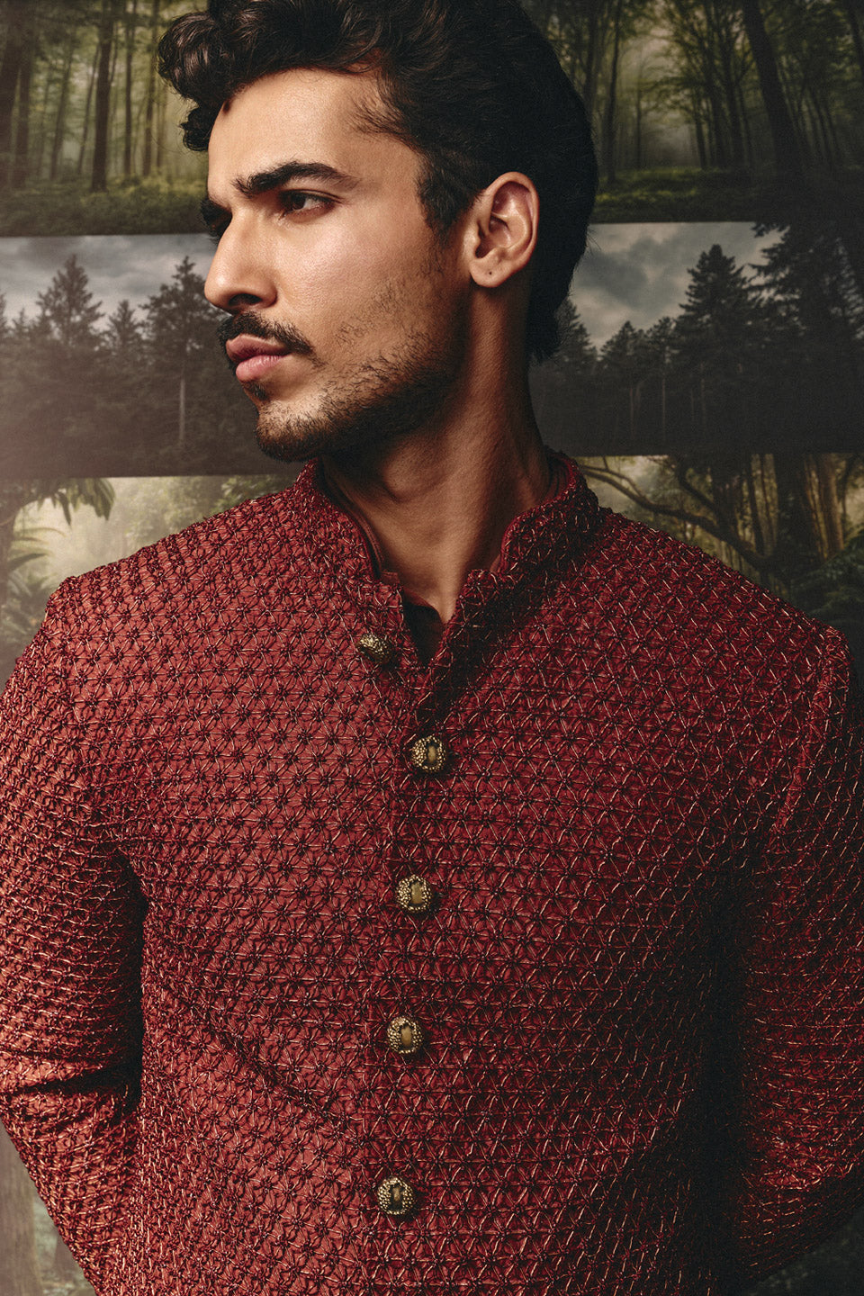 Zardozi Miniflower Sherwani  