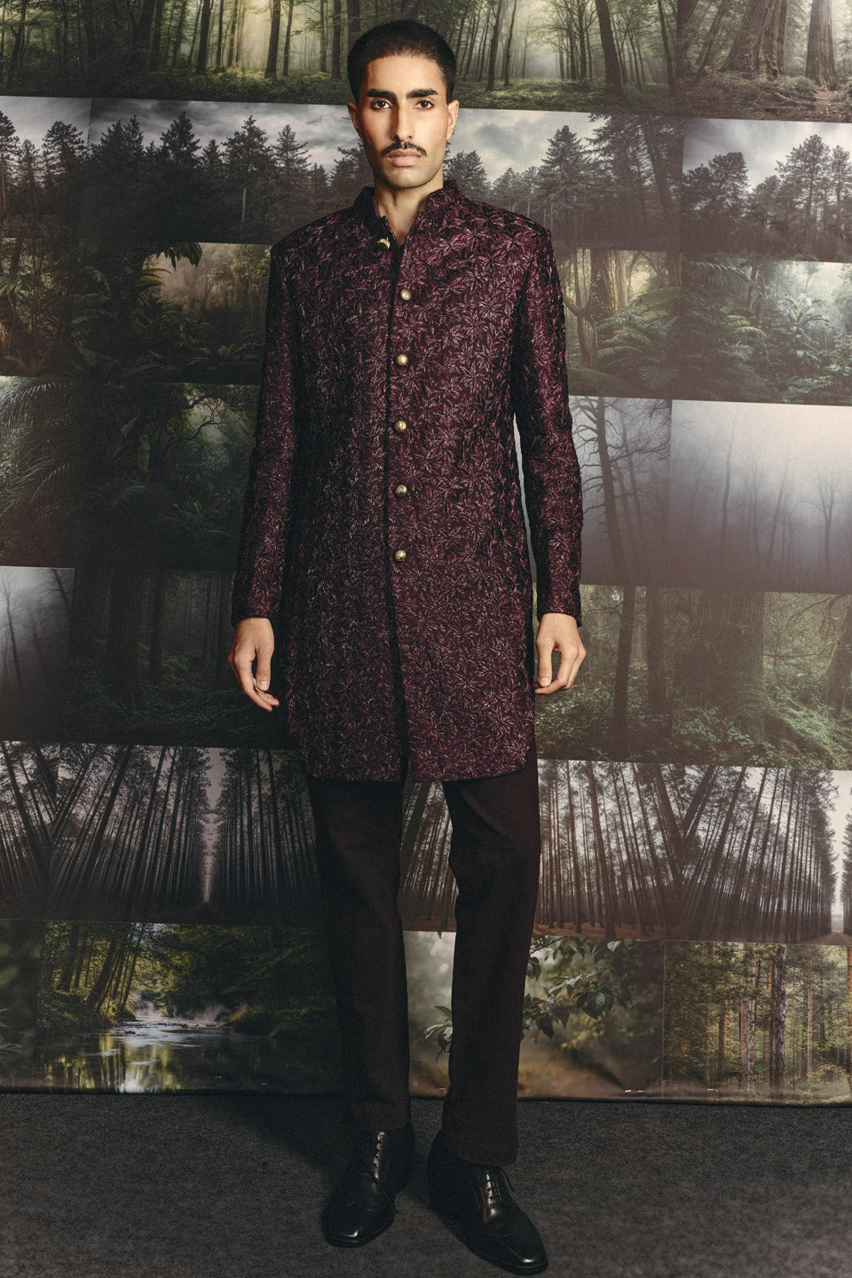 Palm Highlighted Sherwani  