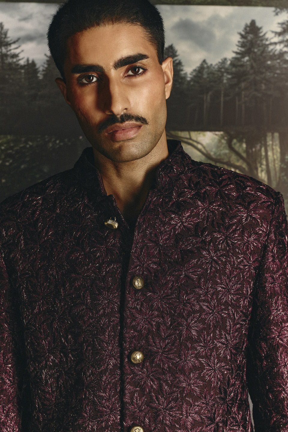 Palm Highlighted Sherwani  