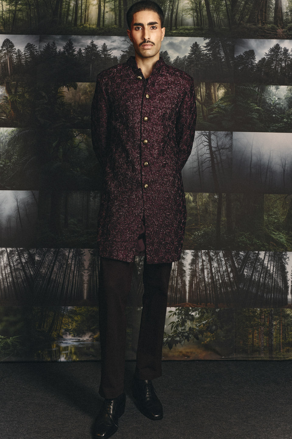 Palm Highlighted Sherwani  