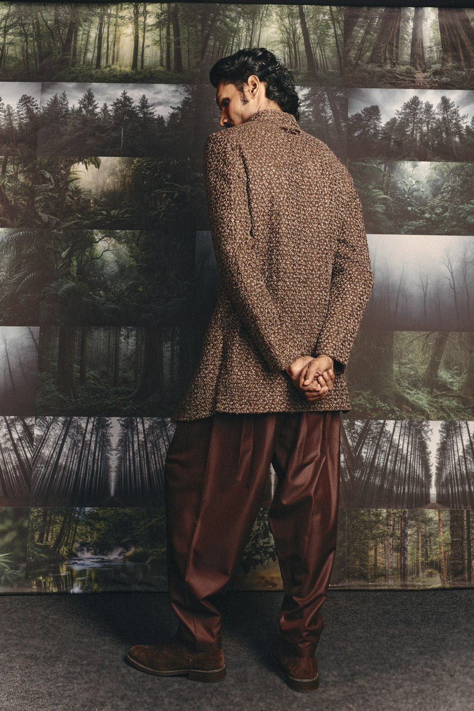 Dhup Chao Mock Layer Sherwani  