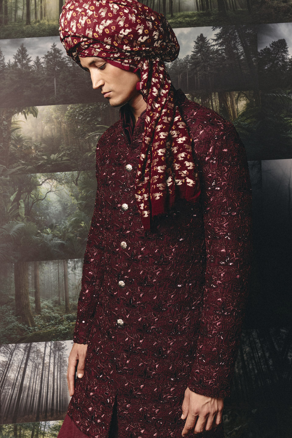 Ghara Highlighted Sherwani  