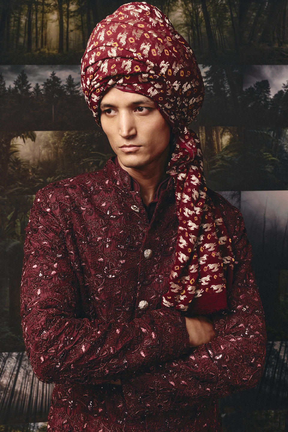 Ghara Highlighted Sherwani  