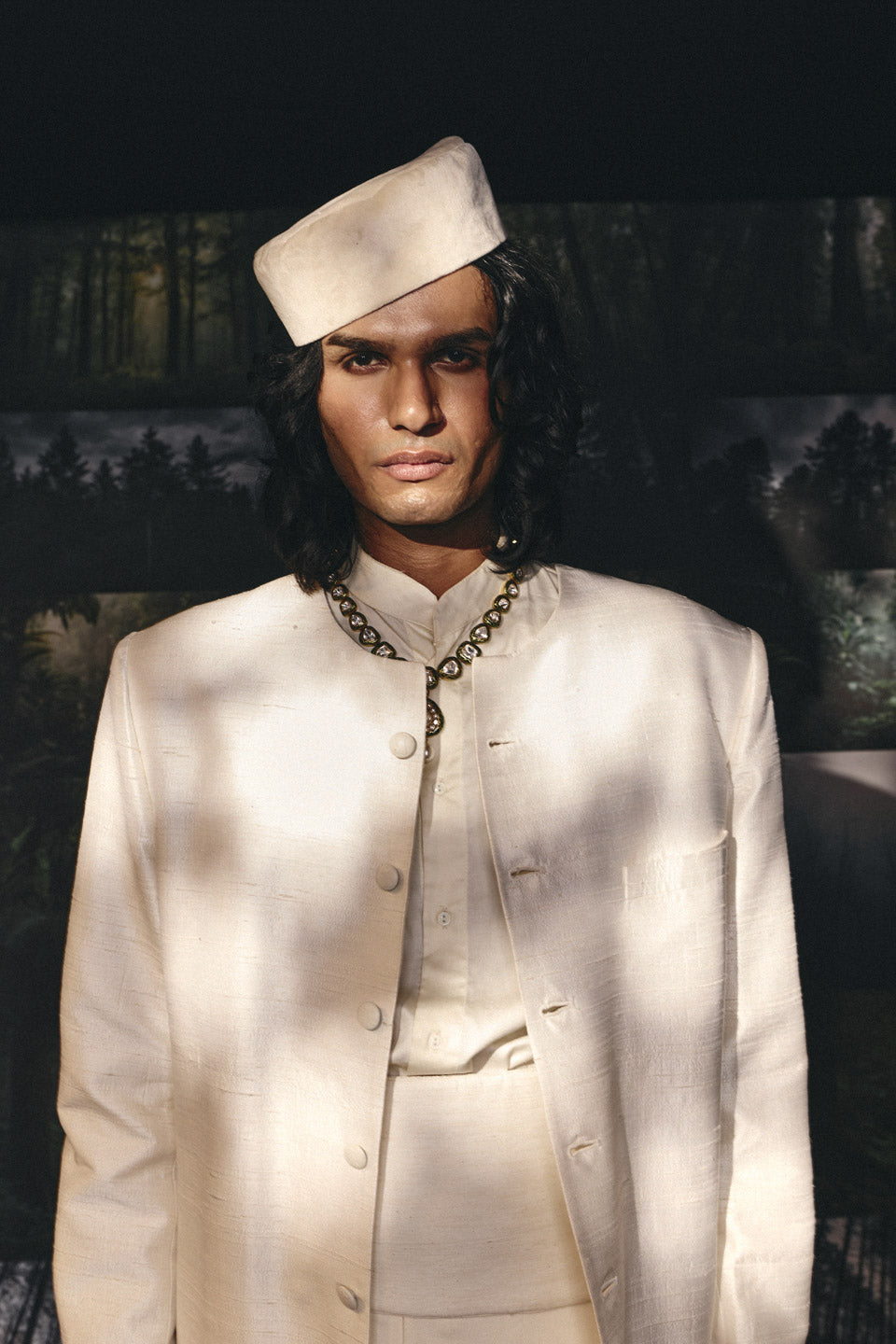 Raw Silk Sherwani  
