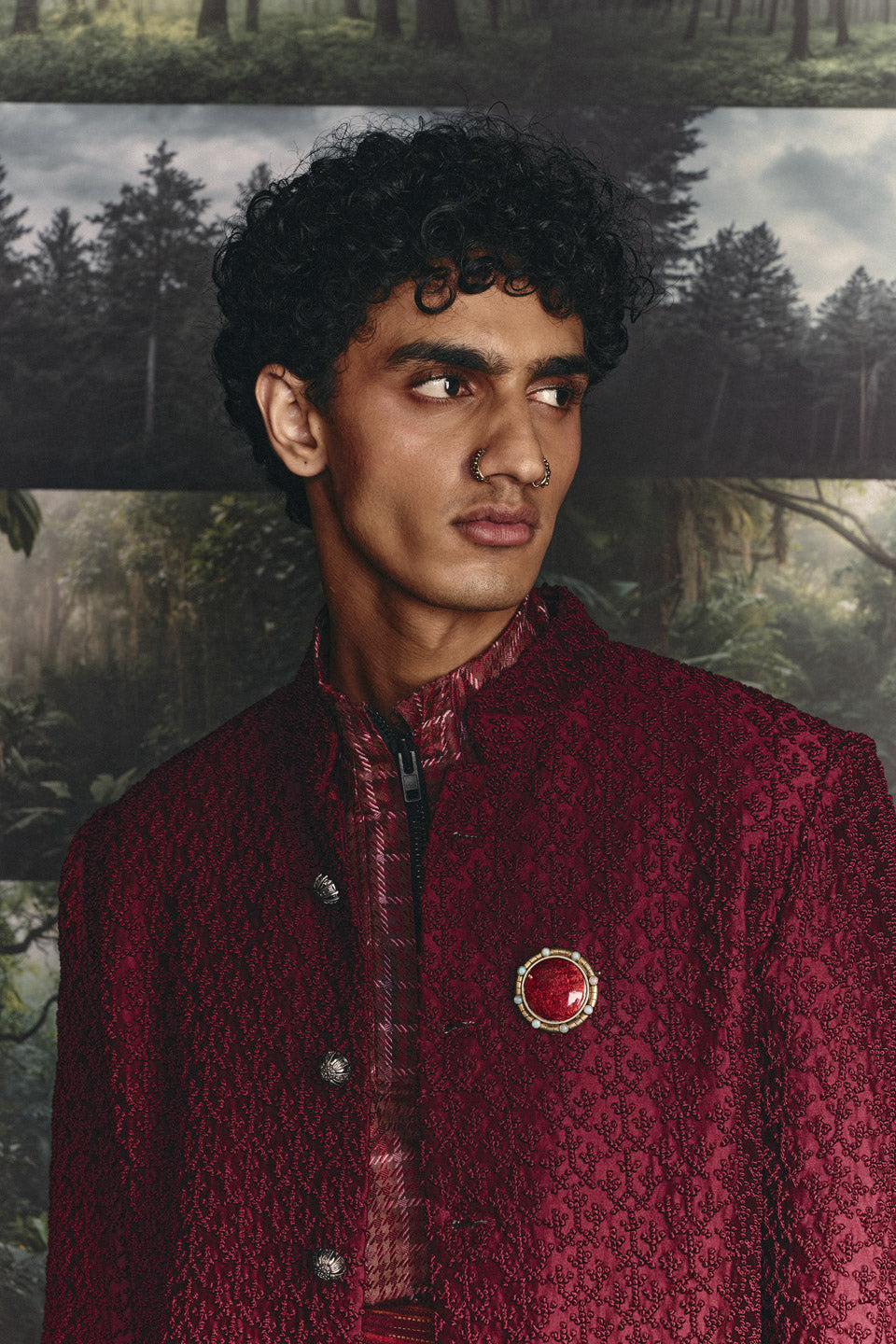 Knotted Open Sherwani  