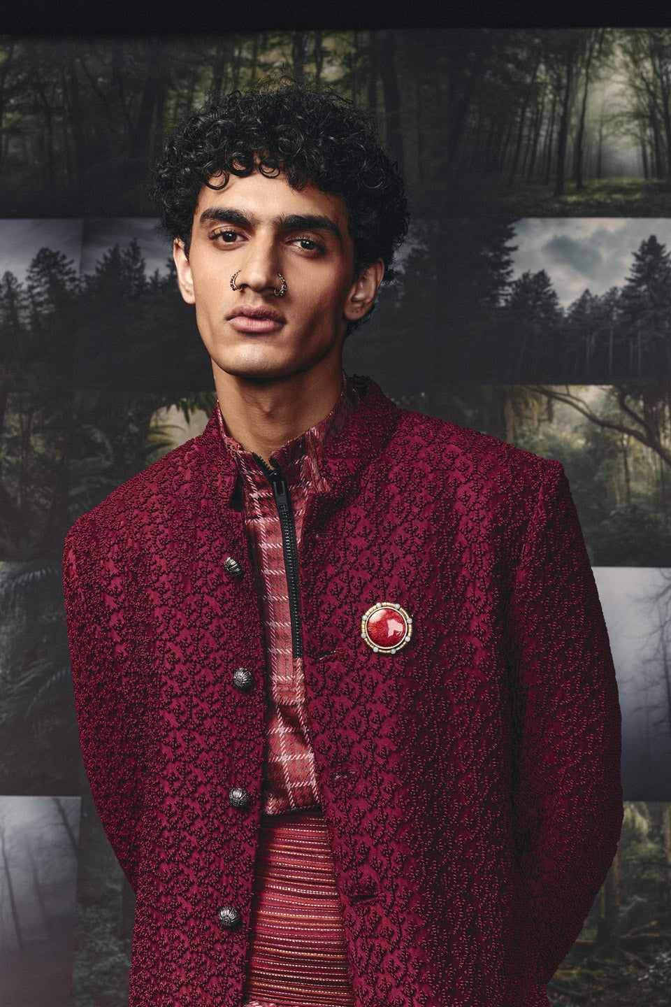 Knotted Open Sherwani  