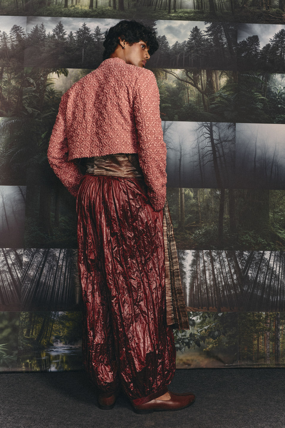 Four Way Knotted Cropped Bandhgala  