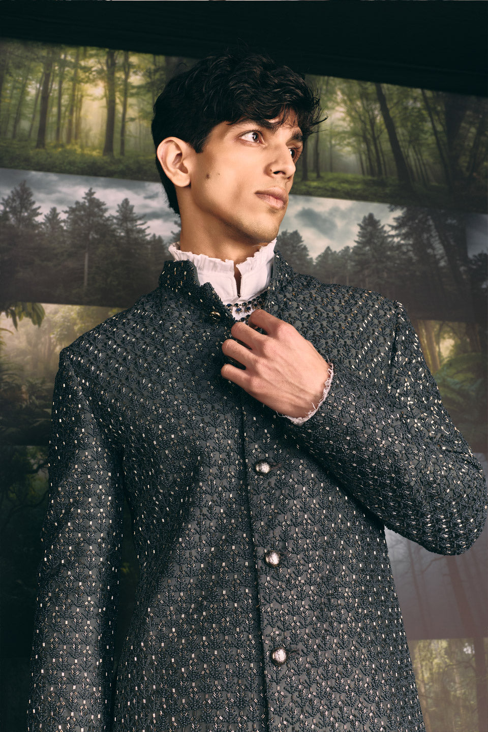 Double Coco Salli Sherwani  
