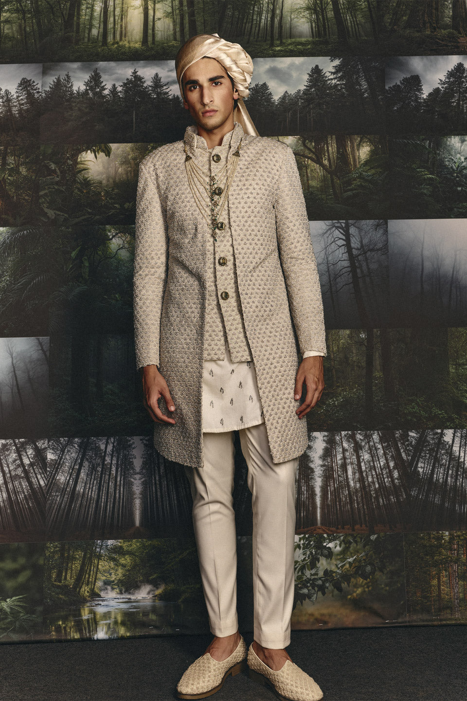 Spade Brocade Bandhgala Set  