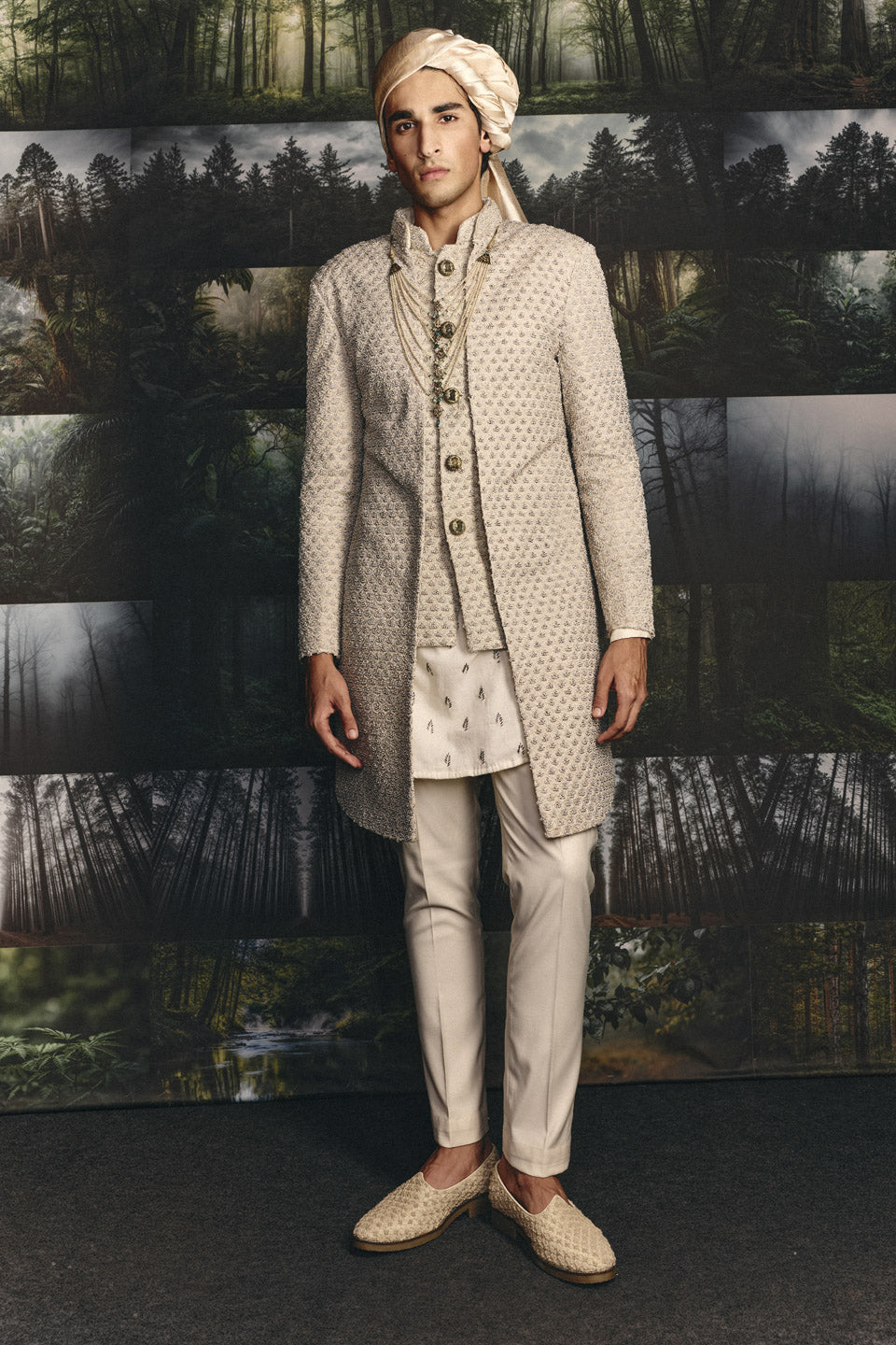 Spade Brocade Bandhgala Set  