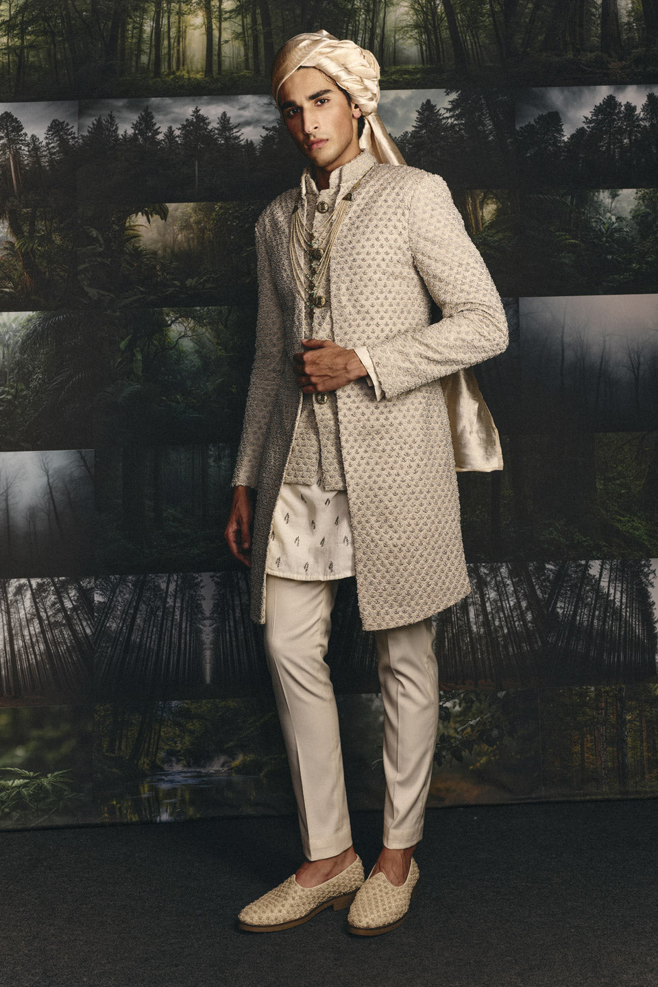 Spade Brocade Bandhgala Set  