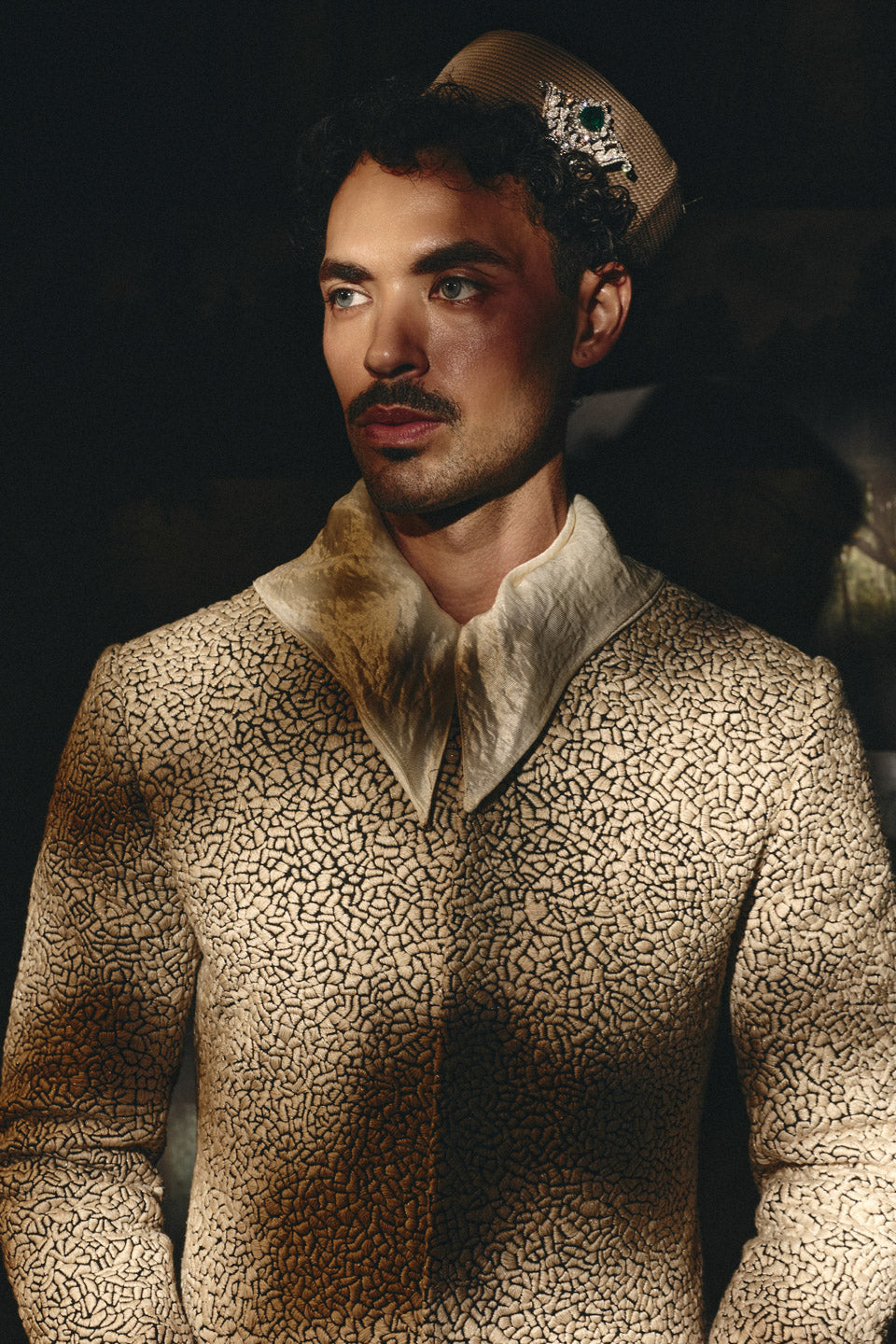 Mosaic Embroidered Sherwani  
