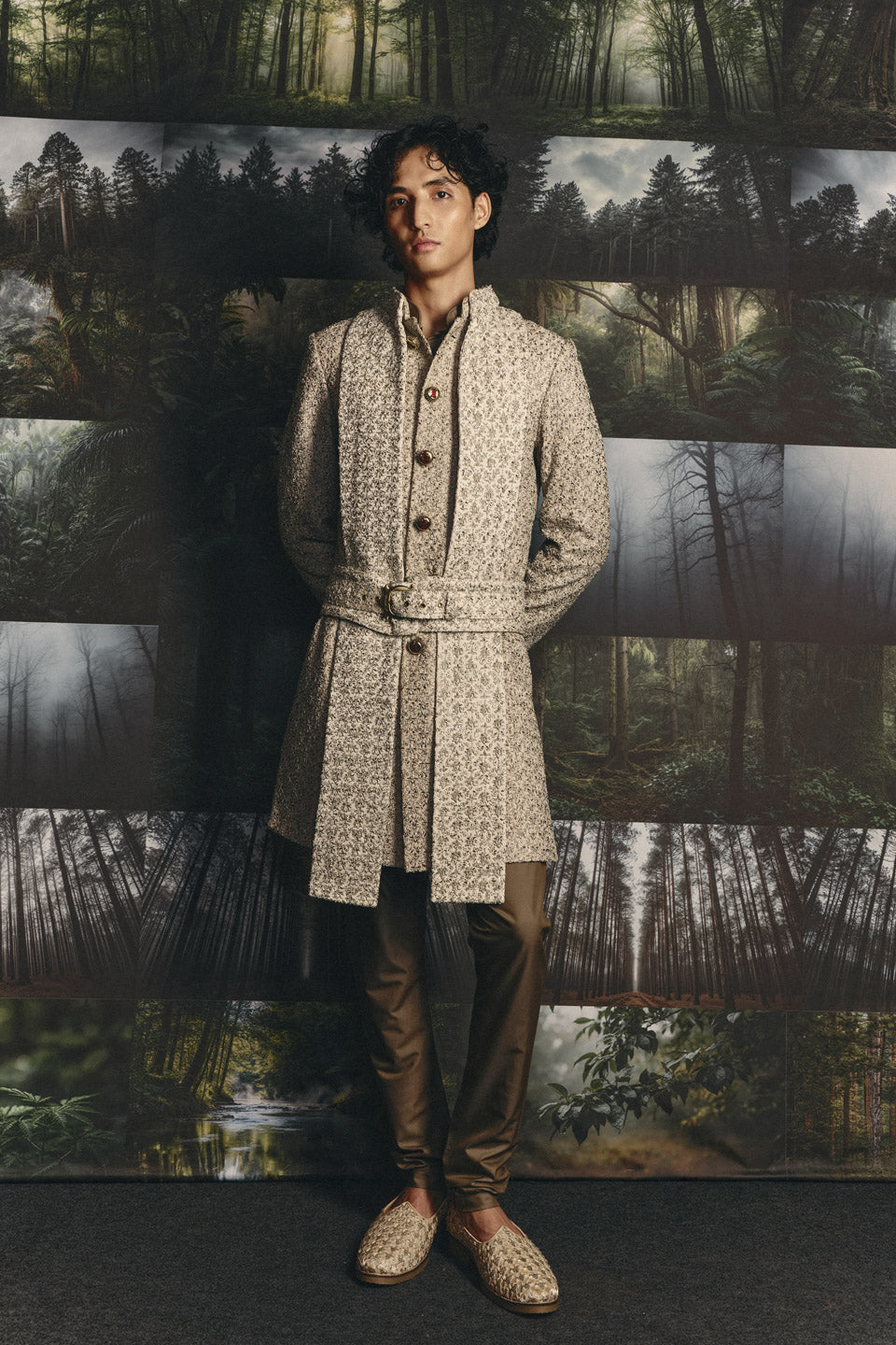 MOP Zardozi Sherwani Set  
