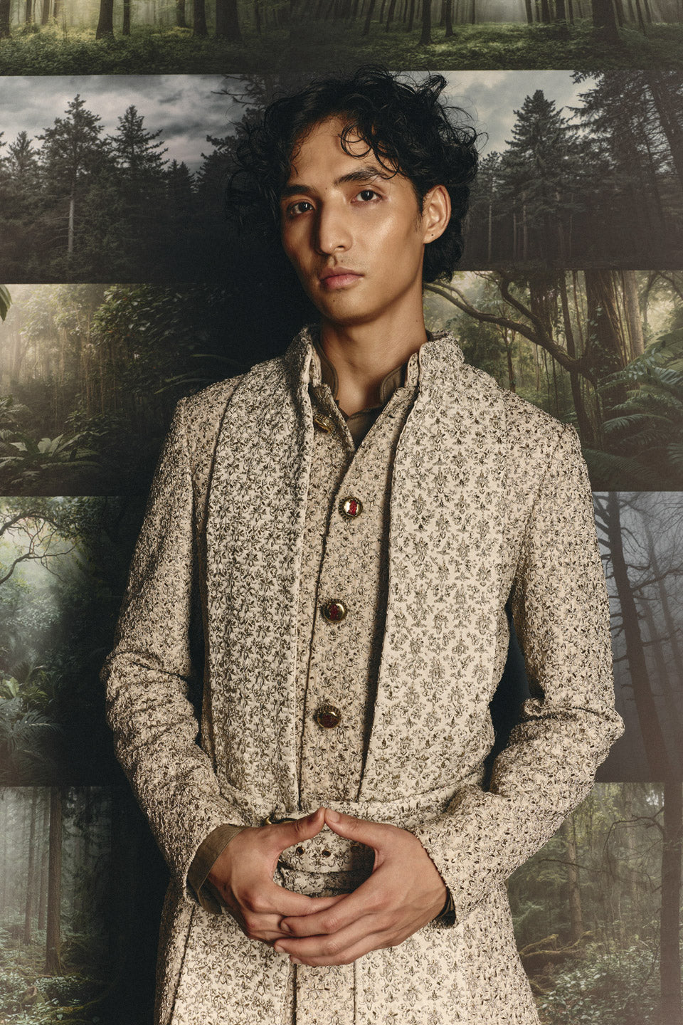 MOP Zardozi Sherwani Set  