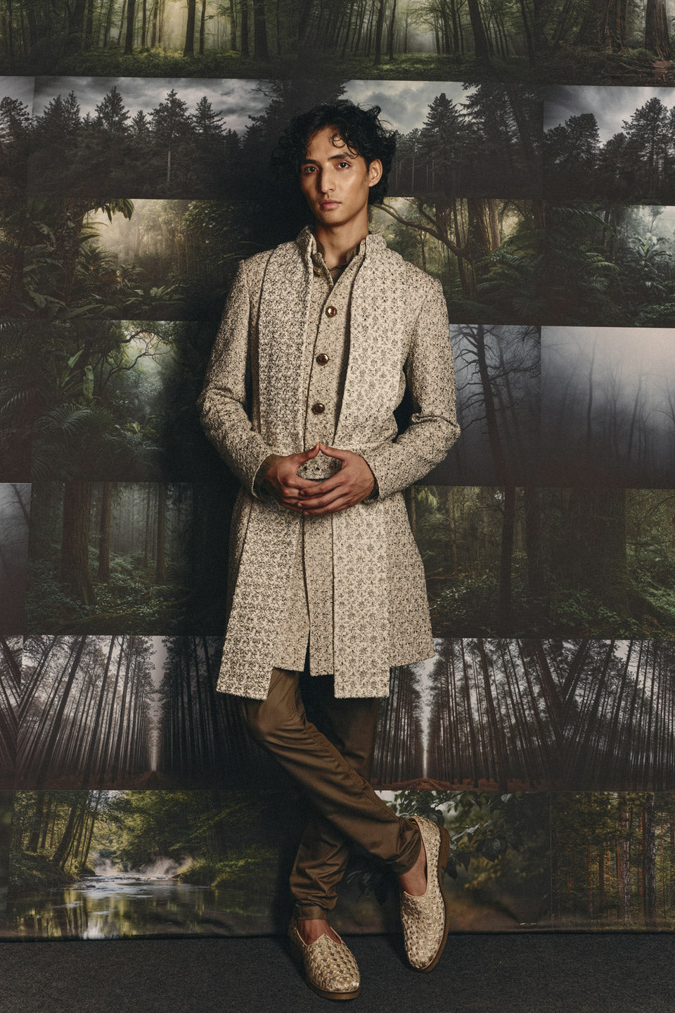 MOP Zardozi Sherwani Set  