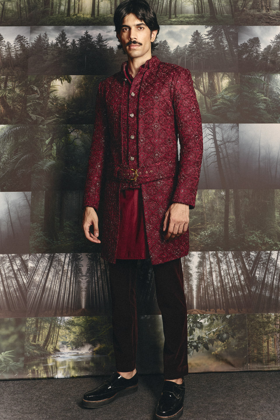 Star Ajrak Sherwani  