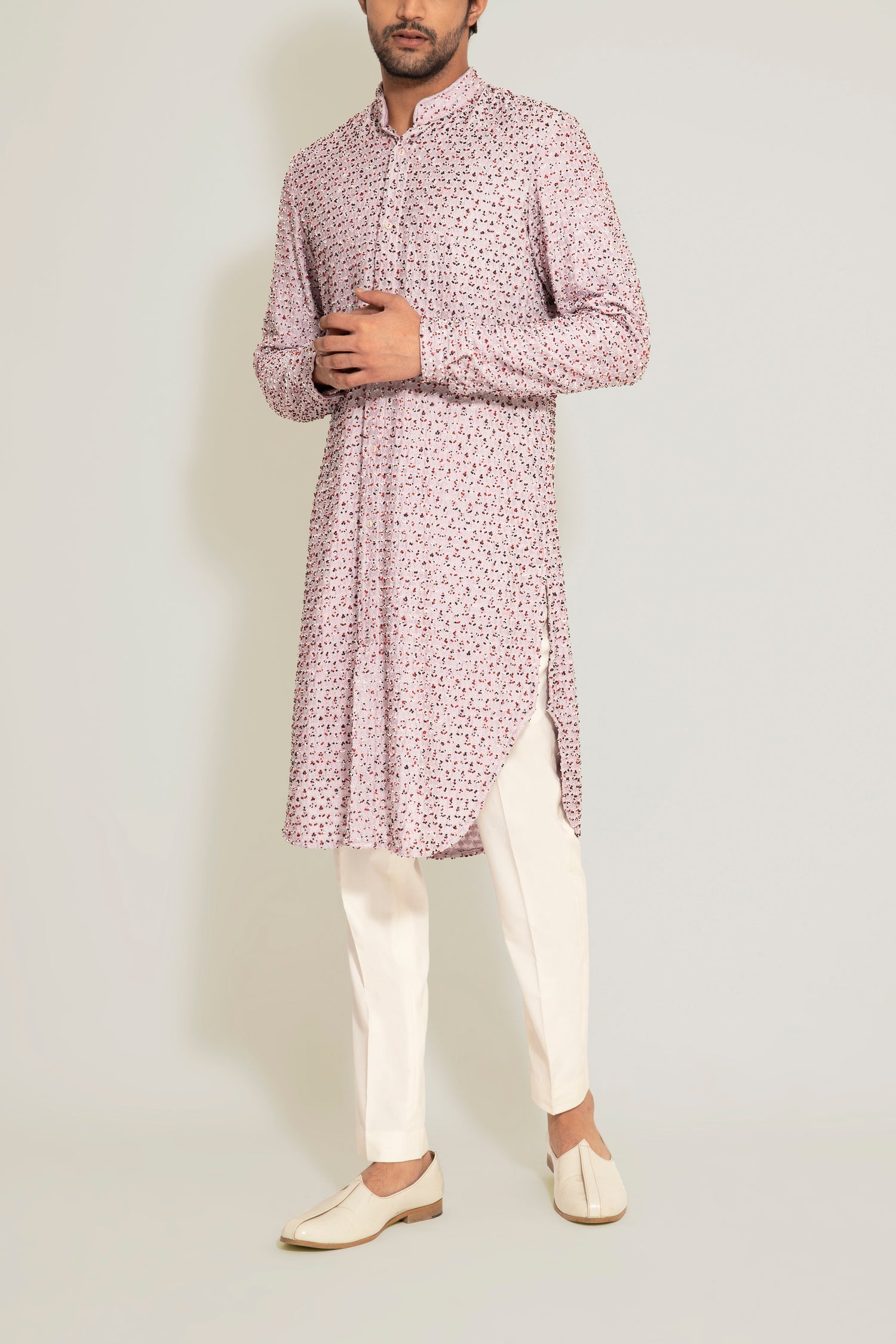 PLANT MULTI BEADED KURTA  